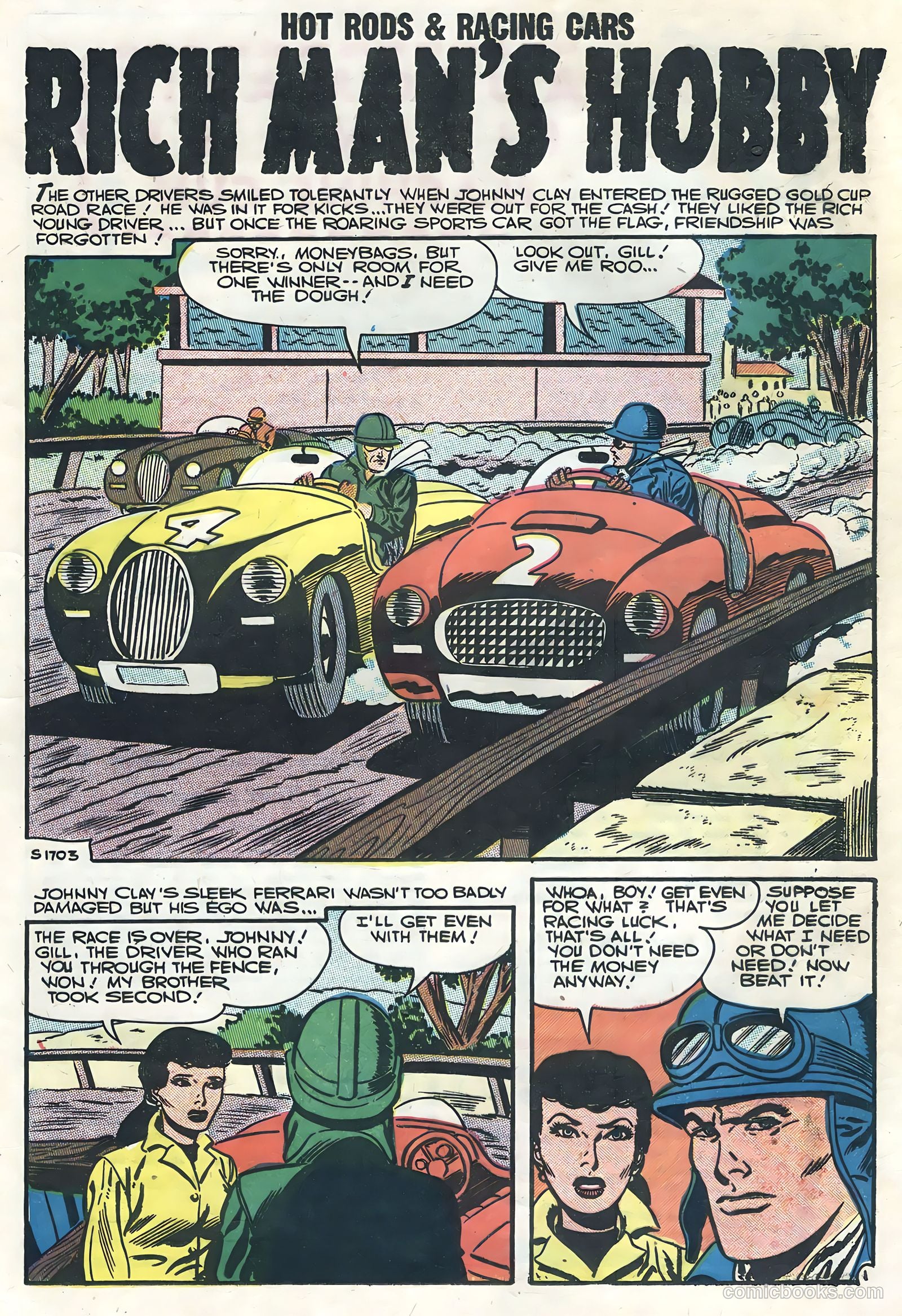 Hot Rods and Racing Cars #32 (1957) — page 21 of 36