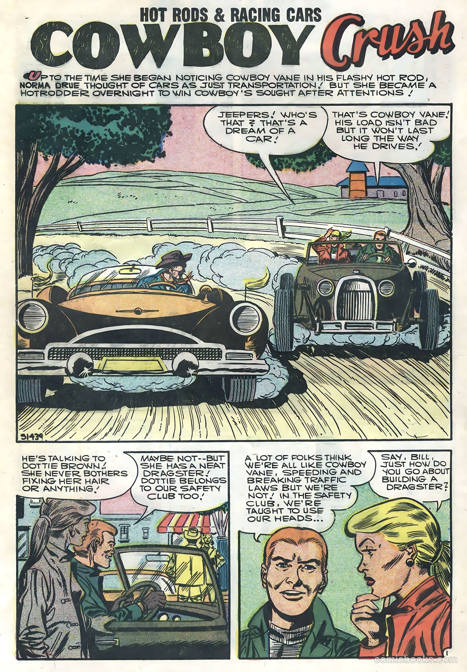Hot Rods and Racing Cars #32 (1957) — page 28 of 36