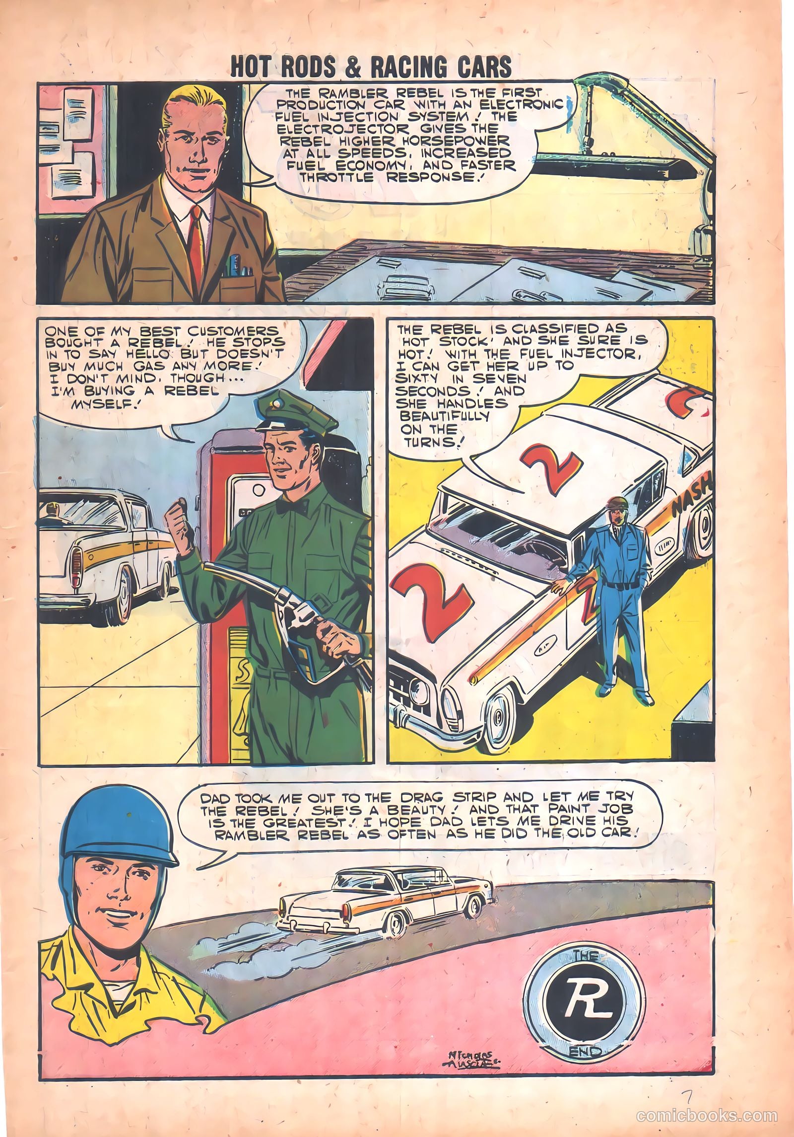 Hot Rods and Racing Cars #33 (1957) — page 7 of 36