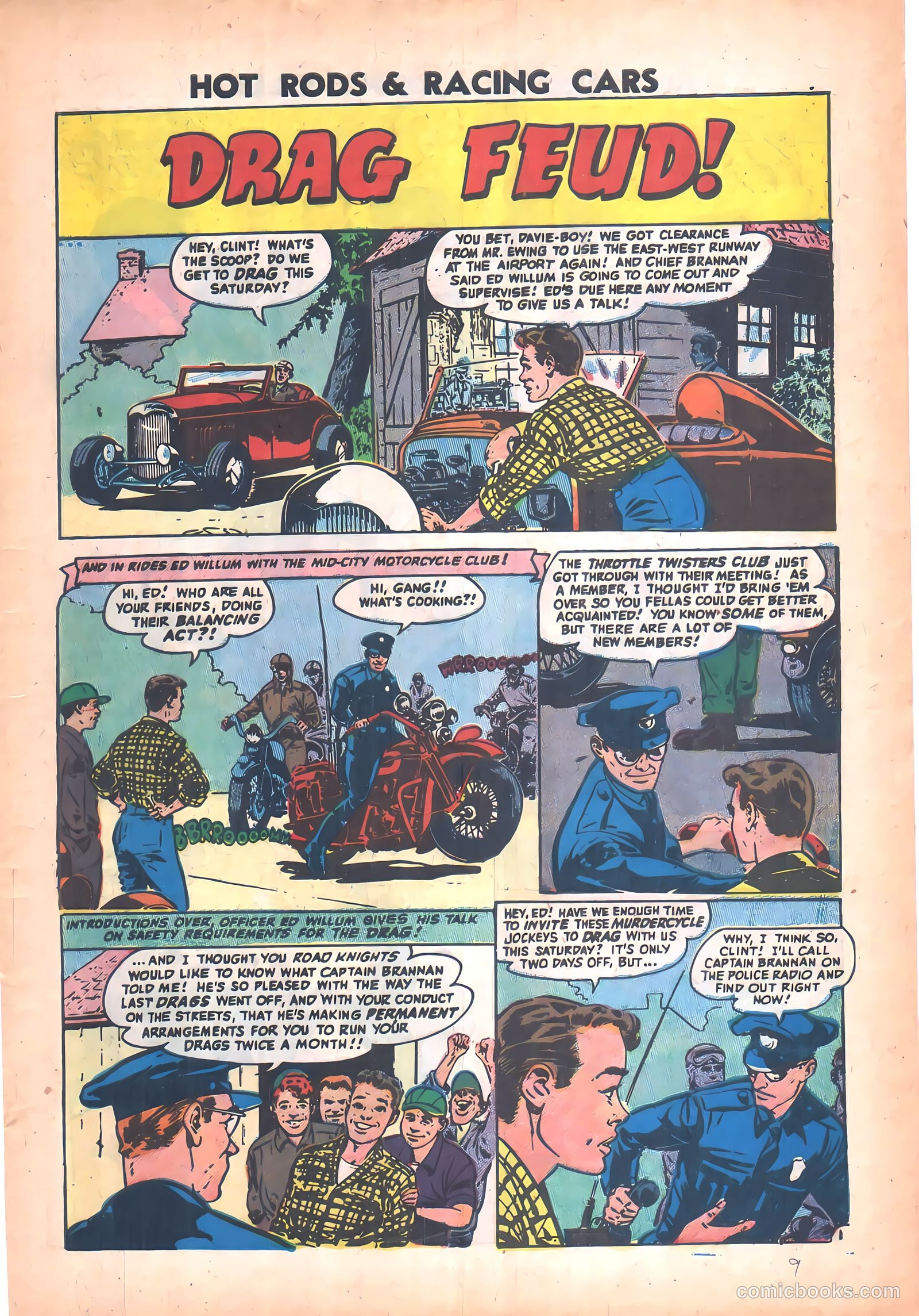 Hot Rods and Racing Cars #33 (1957) — page 9 of 36
