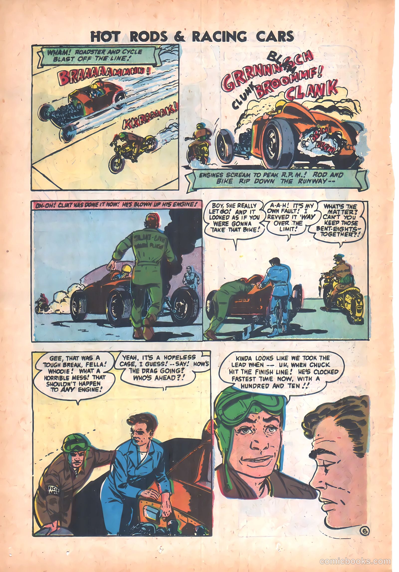 Hot Rods and Racing Cars #33 (1957) — page 14 of 36
