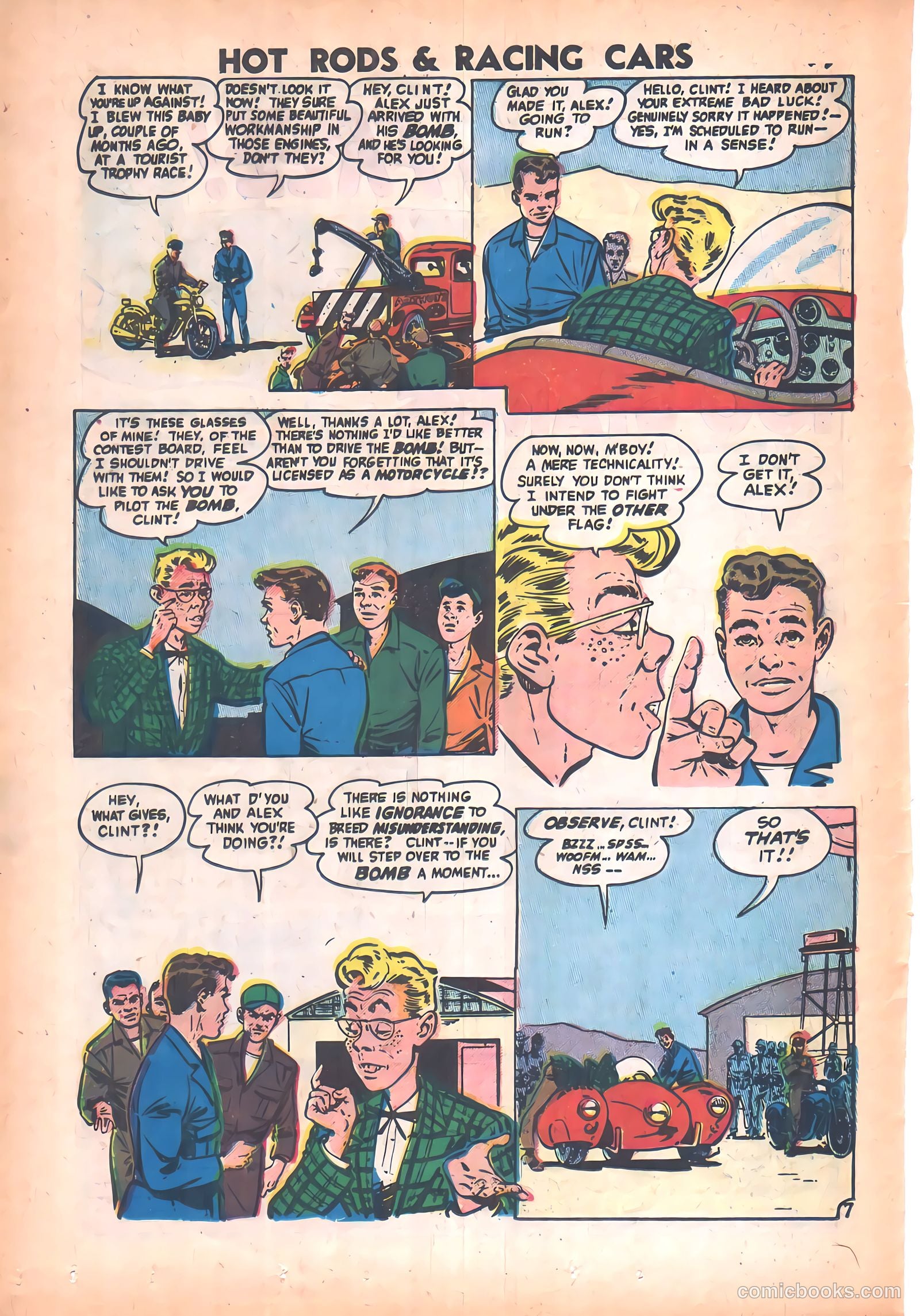 Hot Rods and Racing Cars #33 (1957) — page 16 of 36