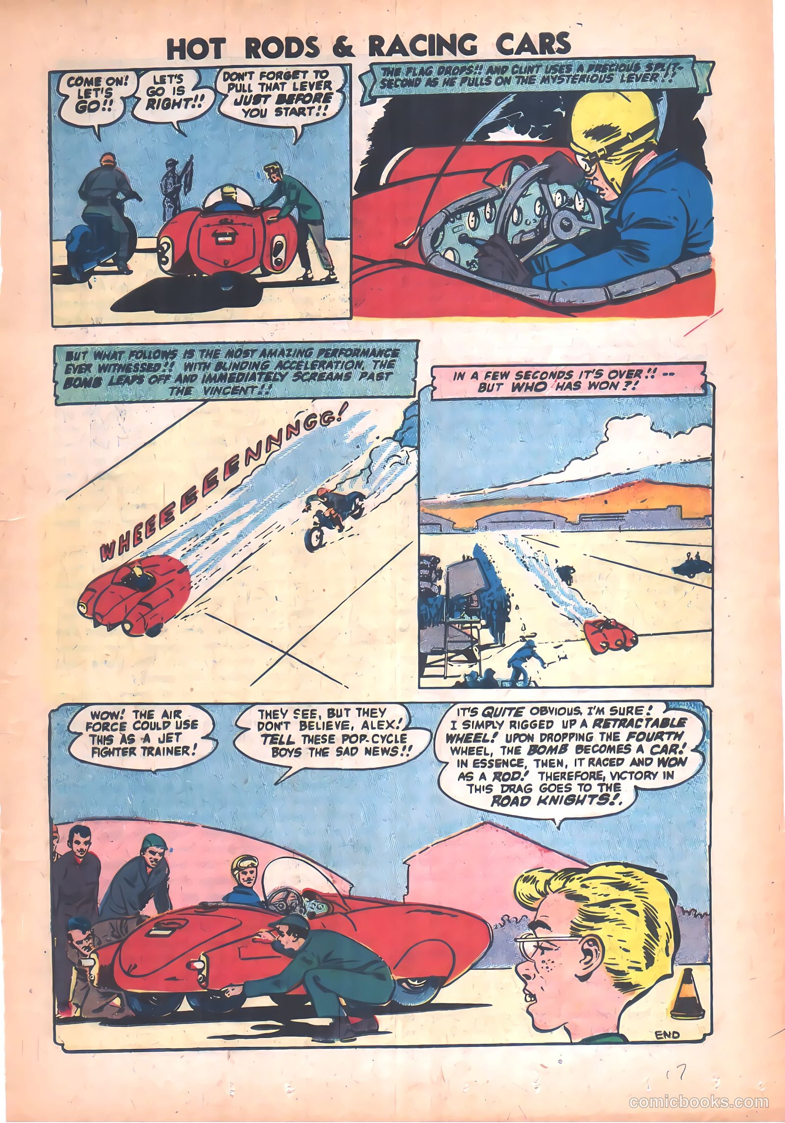 Hot Rods and Racing Cars #33 (1957) — page 17 of 36