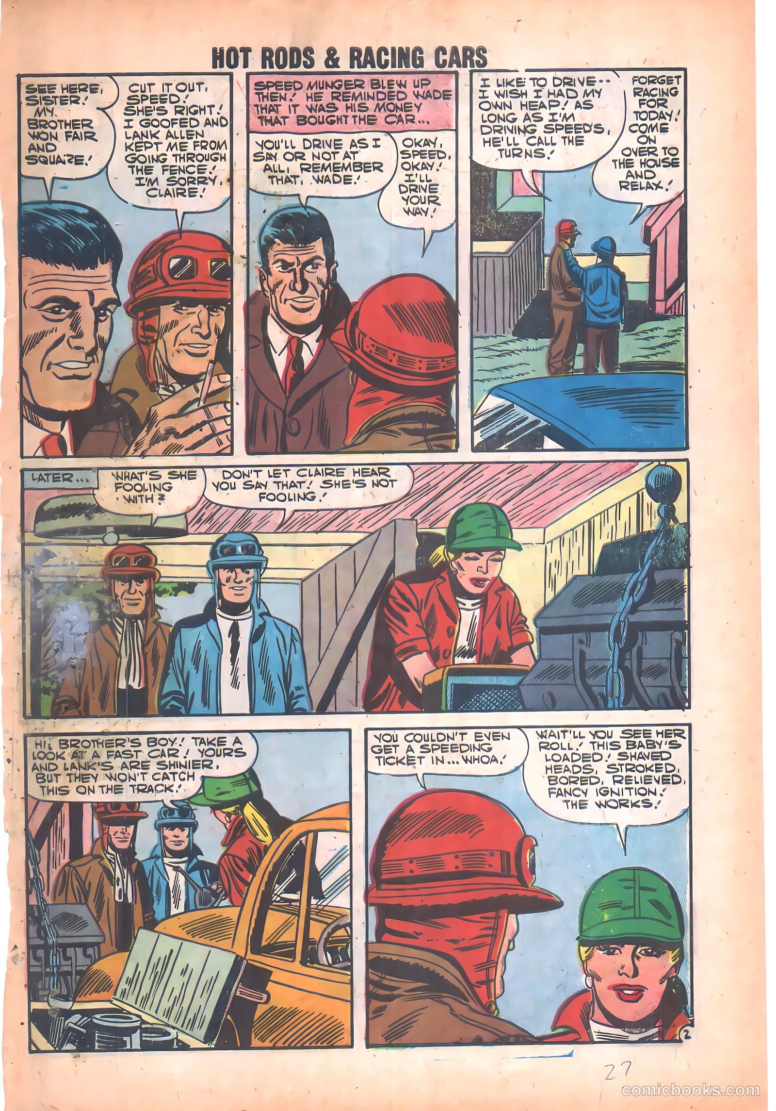 Hot Rods and Racing Cars #33 (1957) — page 27 of 36