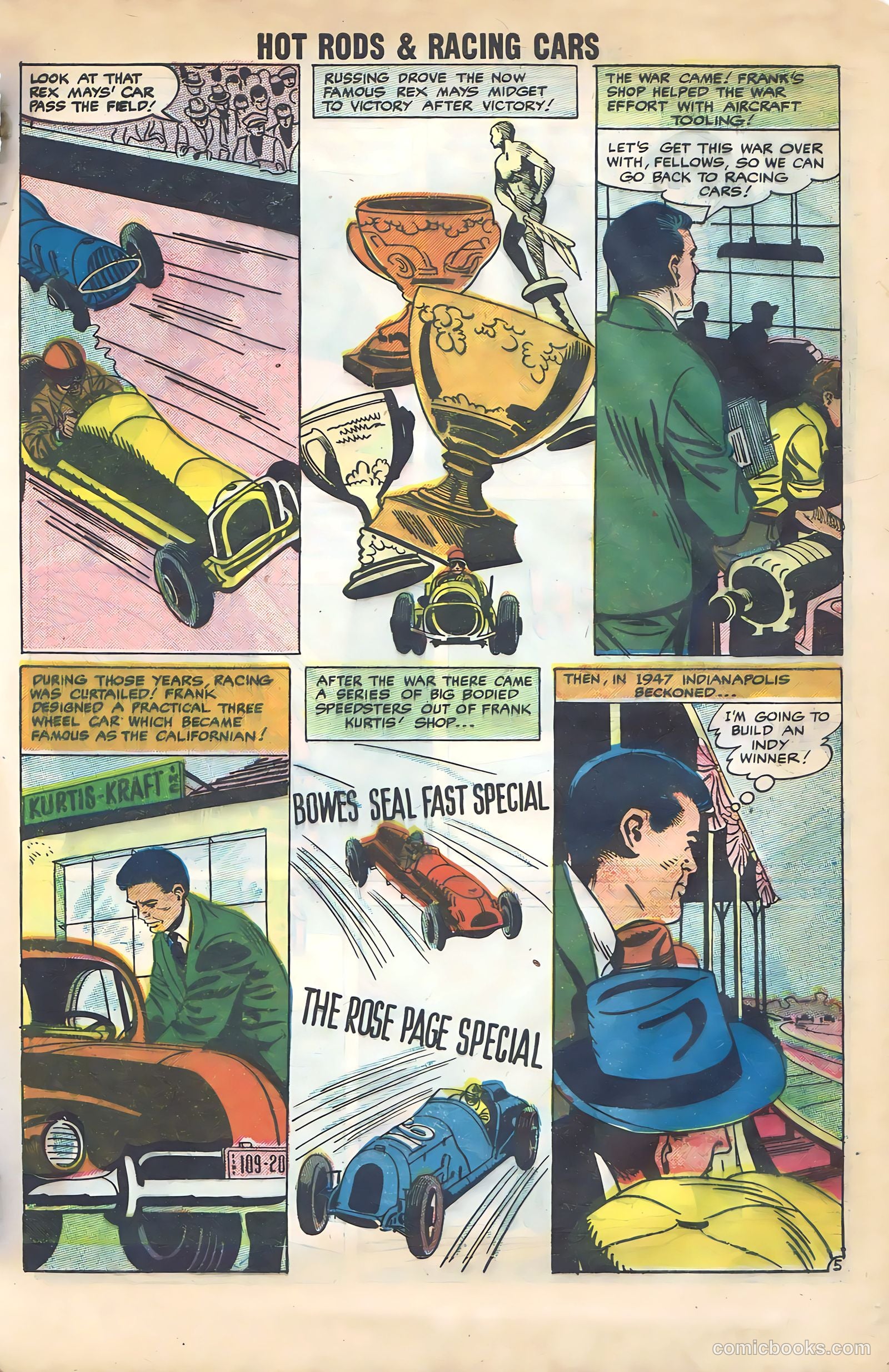Hot Rods and Racing Cars #35 (1958) — page 7 of 68
