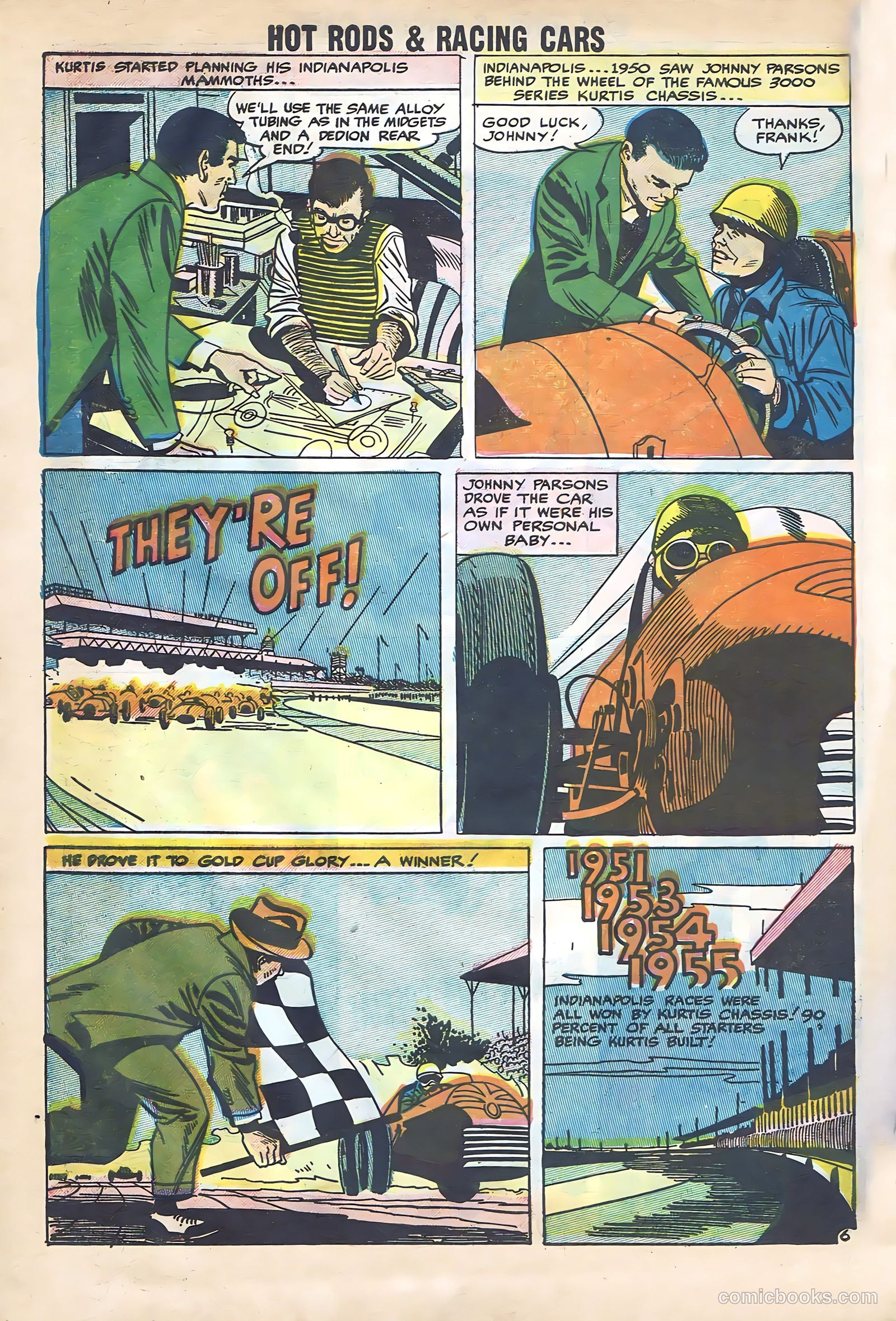 Hot Rods and Racing Cars #35 (1958) — page 8 of 68