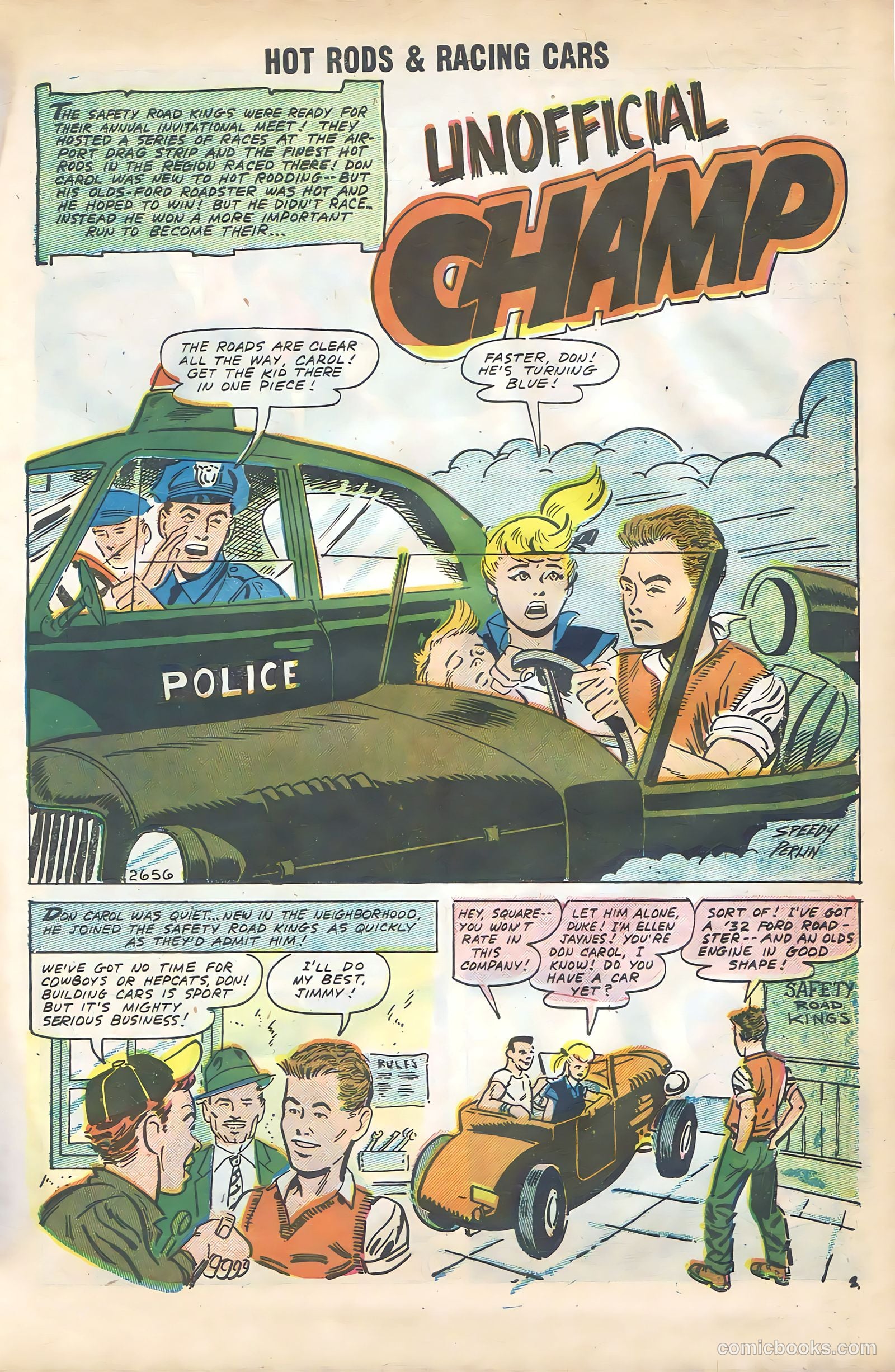 Hot Rods and Racing Cars #35 (1958) — page 11 of 68