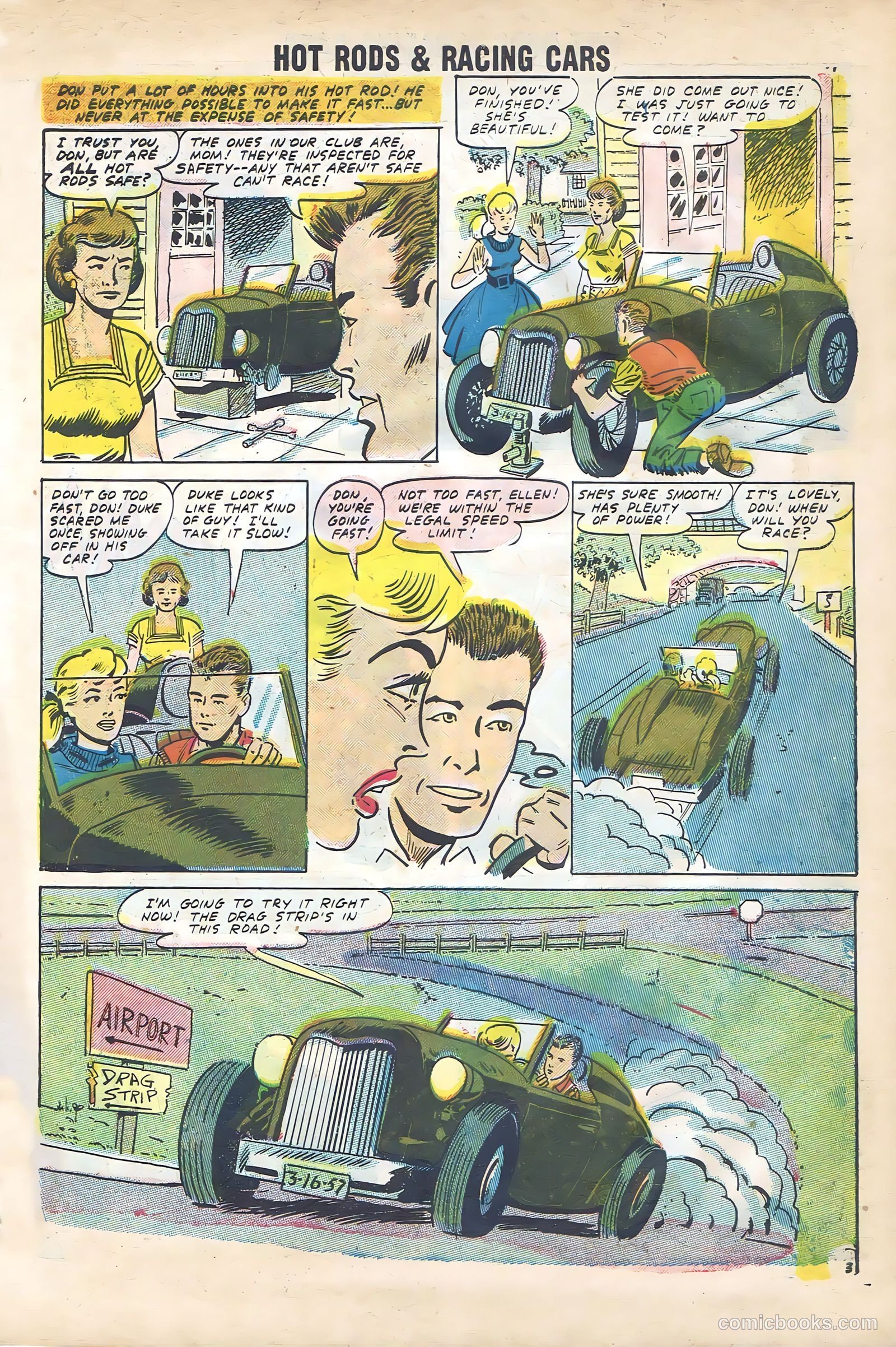 Hot Rods and Racing Cars #35 (1958) — page 13 of 68