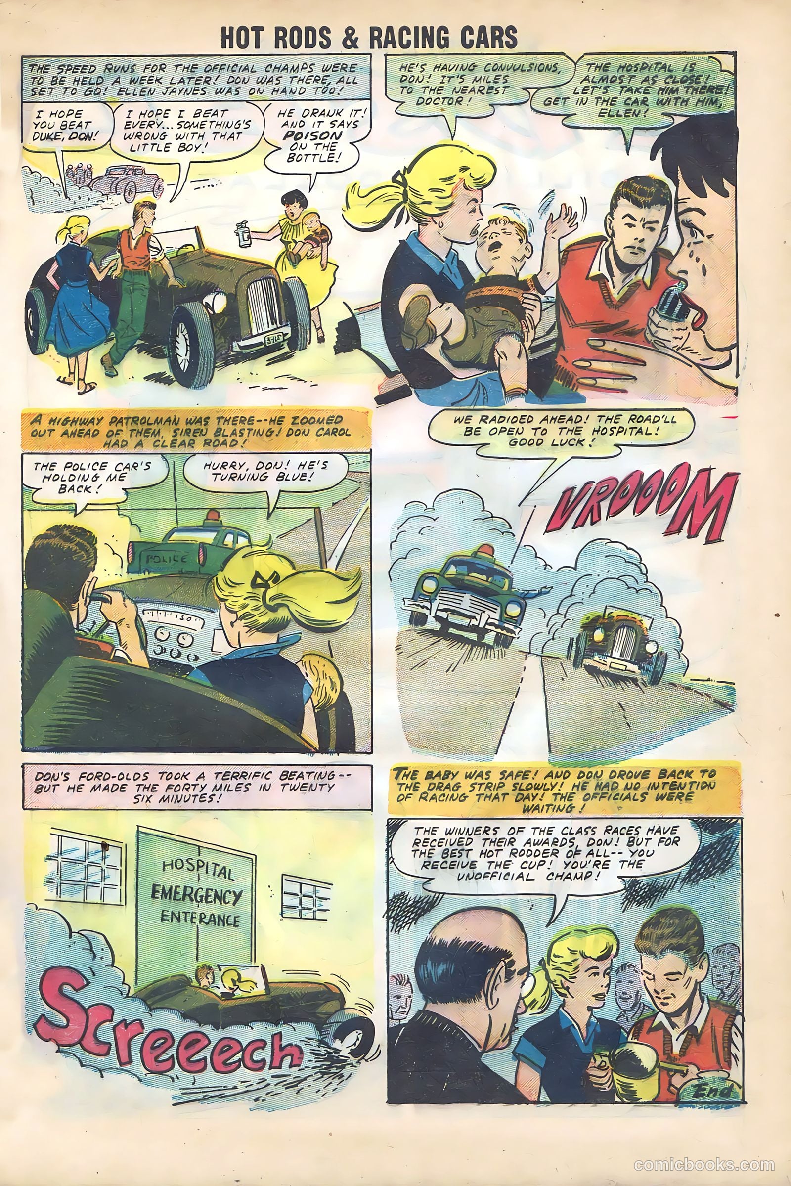 Hot Rods and Racing Cars #35 (1958) — page 15 of 68
