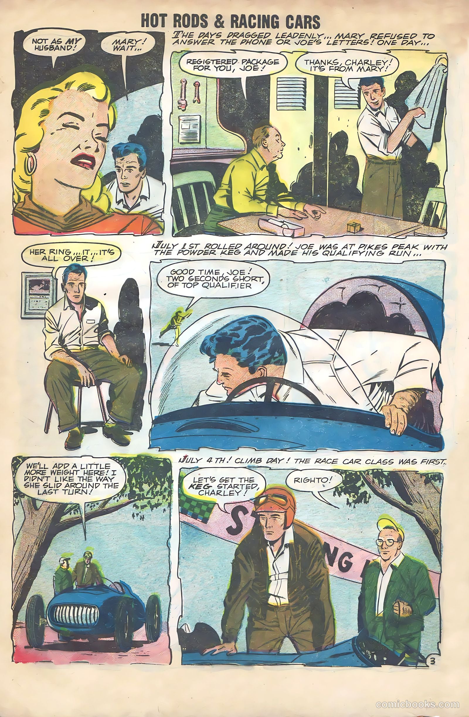 Hot Rods and Racing Cars #35 (1958) — page 62 of 68