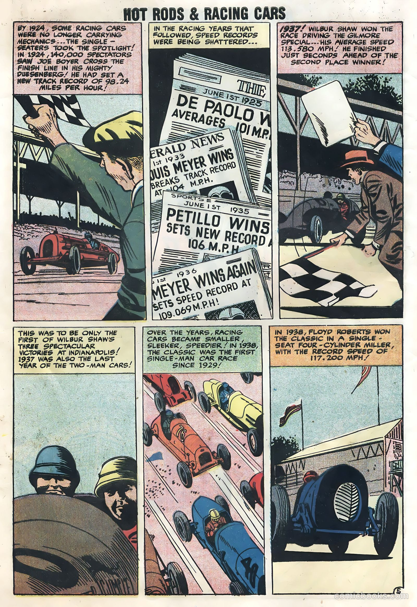 Hot Rods and Racing Cars #36 (1958) — page 8 of 36
