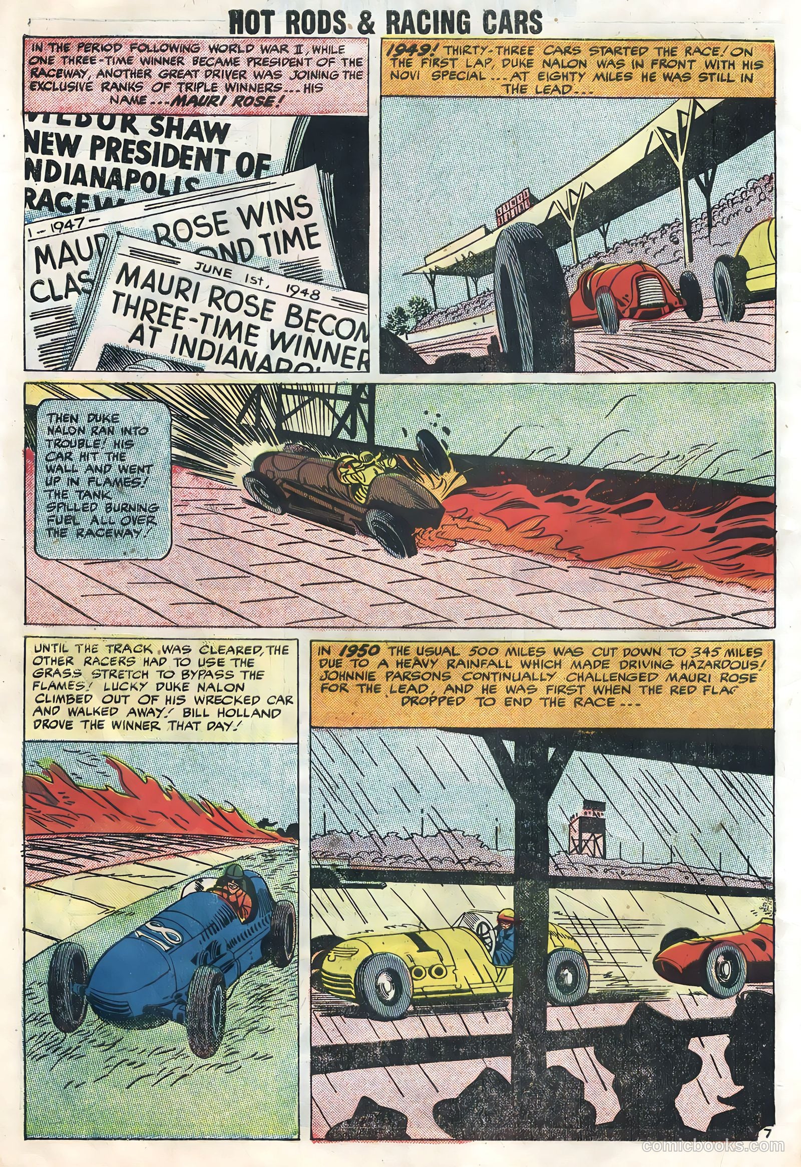 Hot Rods and Racing Cars #36 (1958) — page 10 of 36