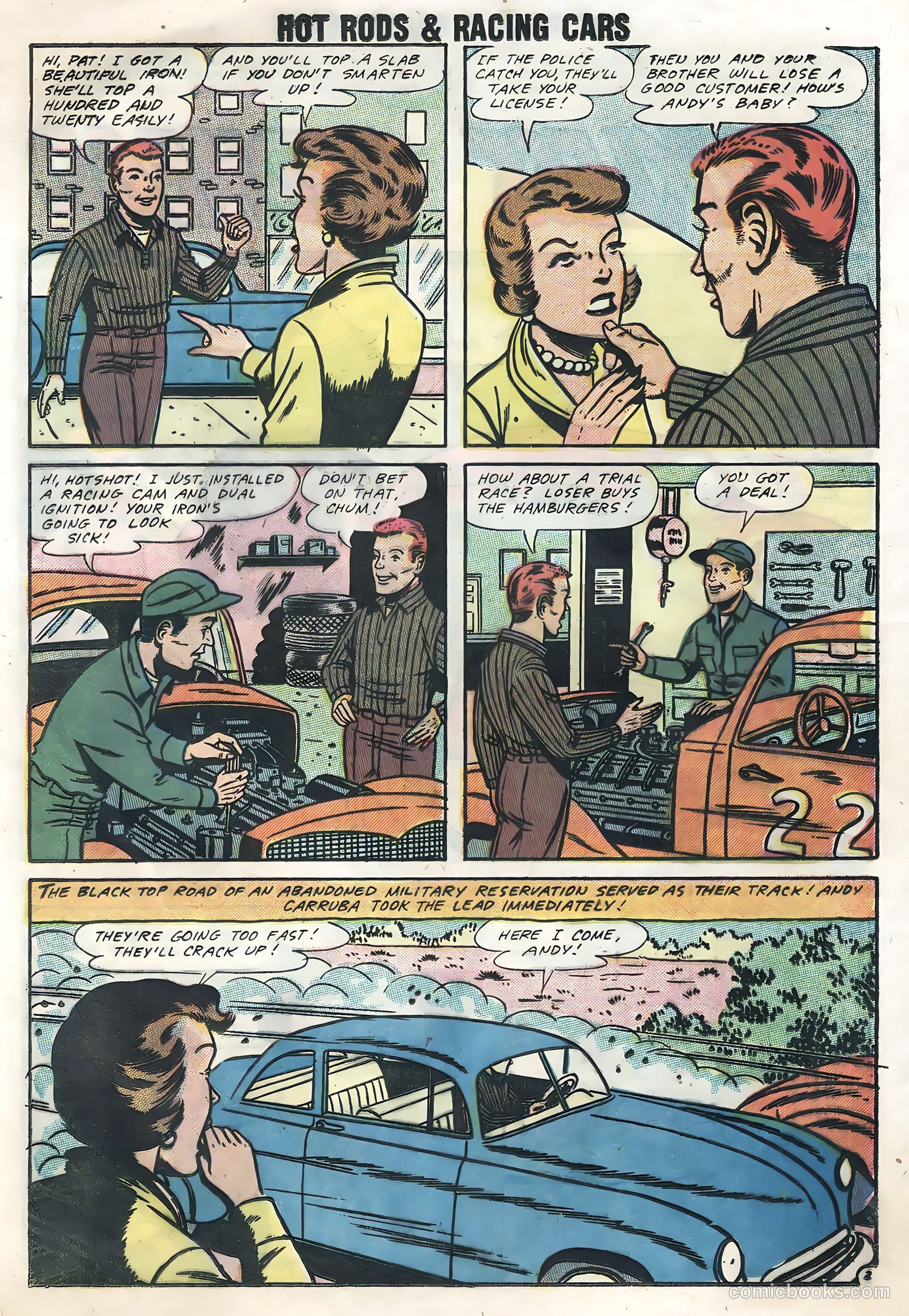 Hot Rods and Racing Cars #36 (1958) — page 20 of 36
