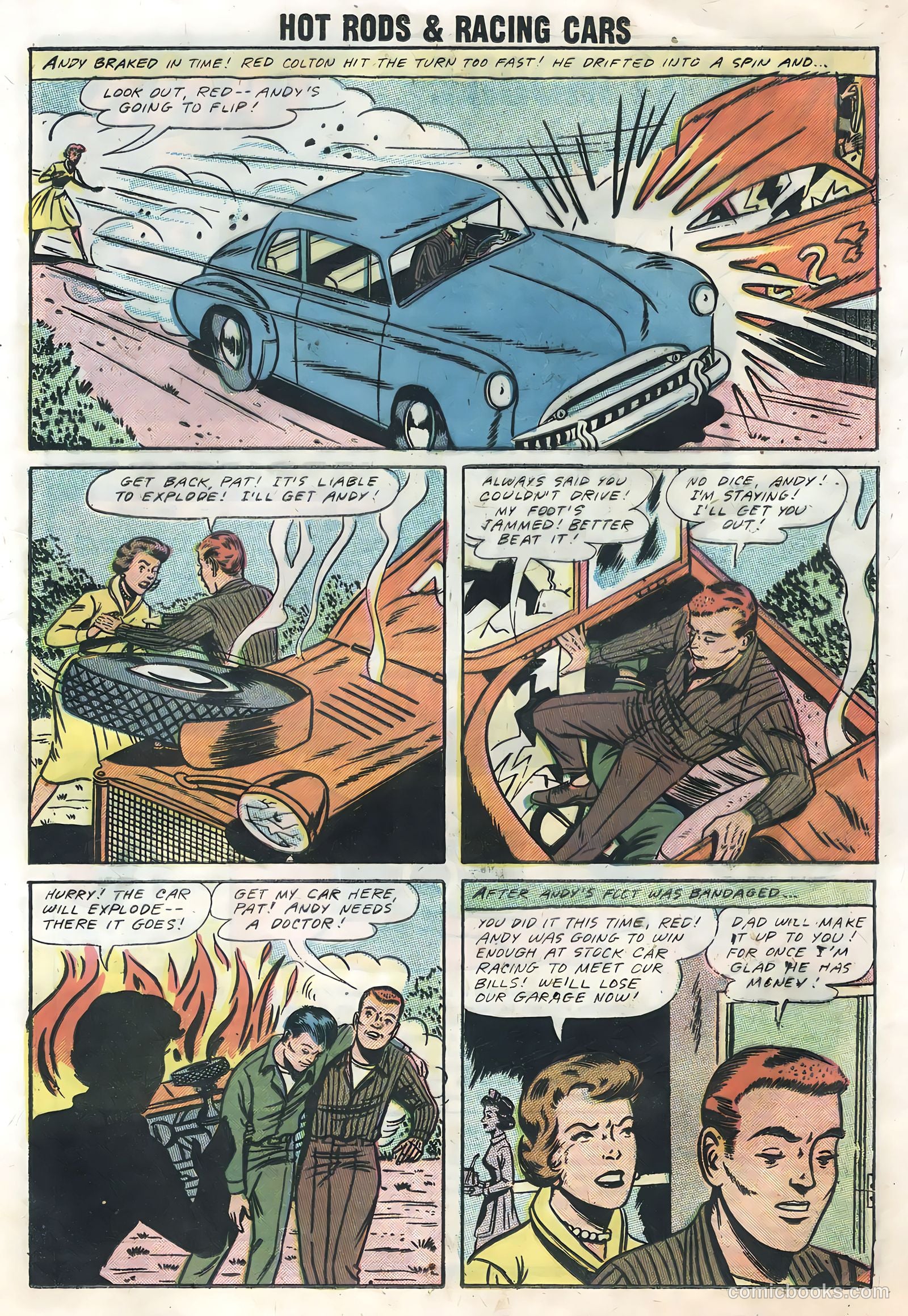 Hot Rods and Racing Cars #36 (1958) — page 21 of 36