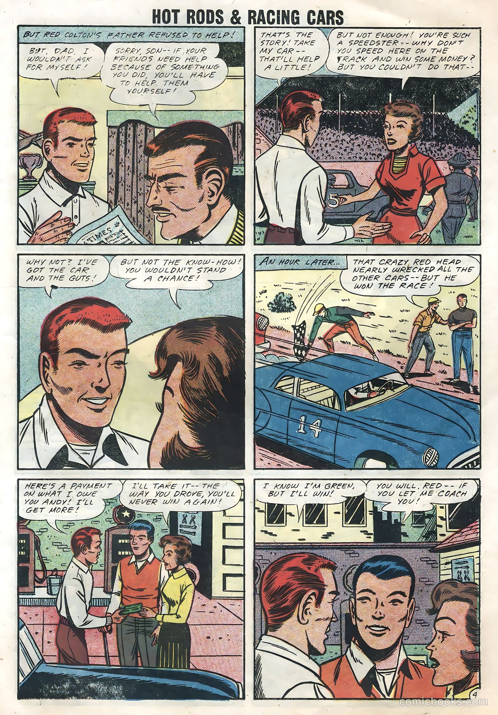 Hot Rods and Racing Cars #36 (1958) — page 23 of 36