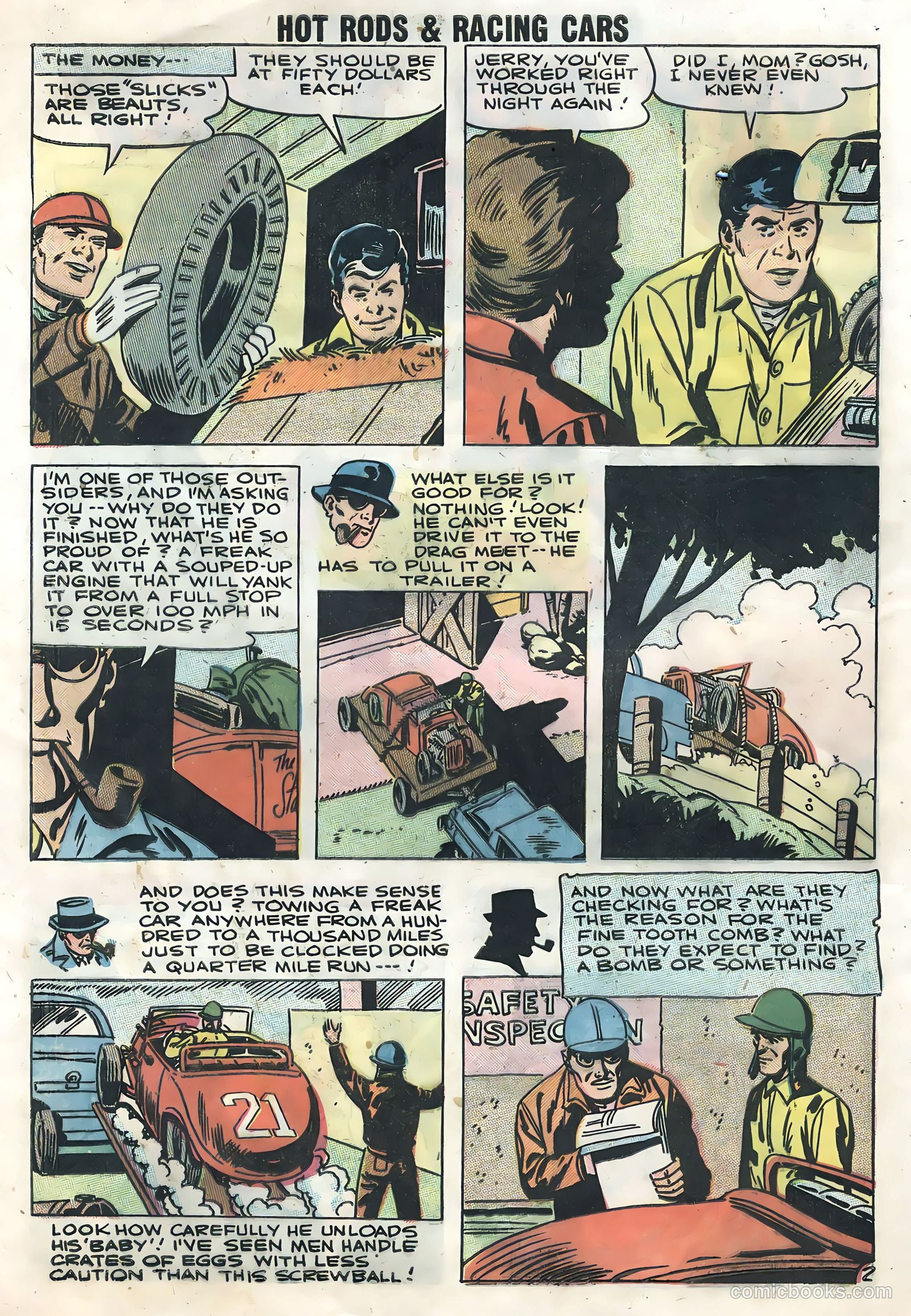 Hot Rods and Racing Cars #36 (1958) — page 28 of 36