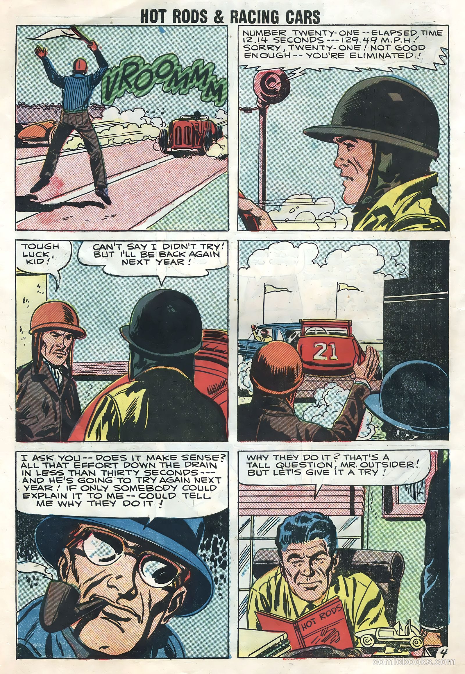 Hot Rods and Racing Cars #36 (1958) — page 30 of 36