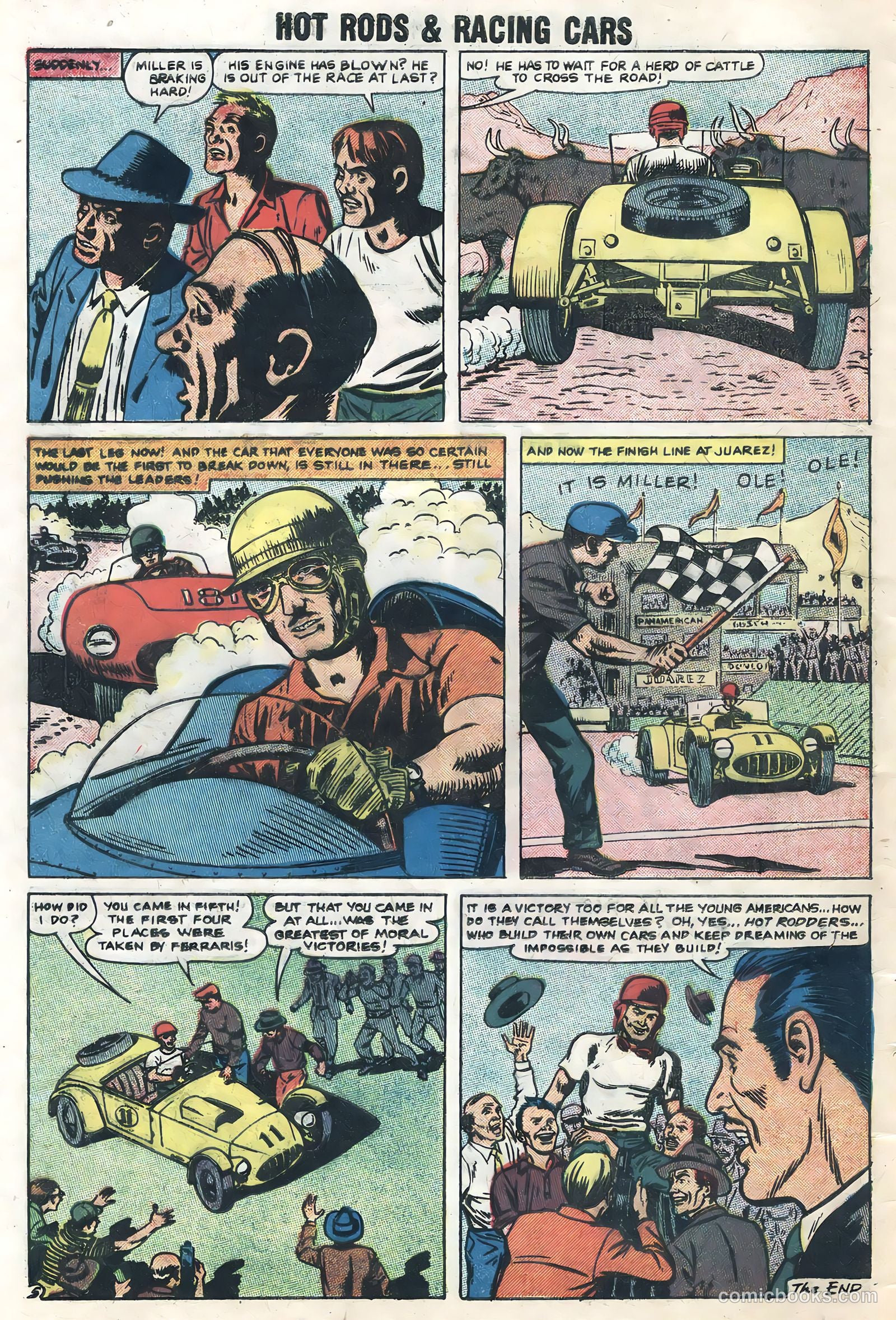Hot Rods and Racing Cars #37 (1958) — page 8 of 36
