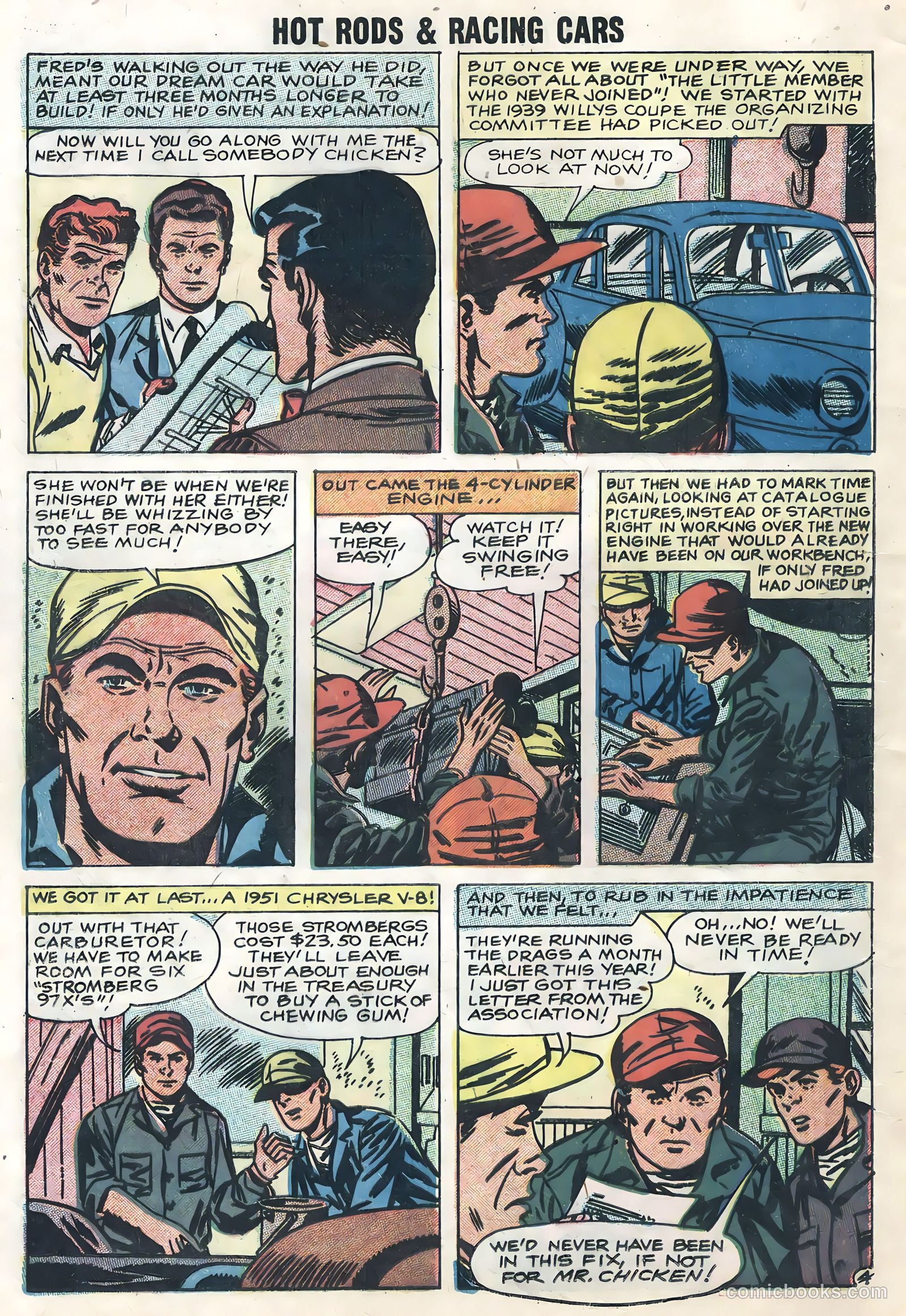 Hot Rods and Racing Cars #37 (1958) — page 12 of 36