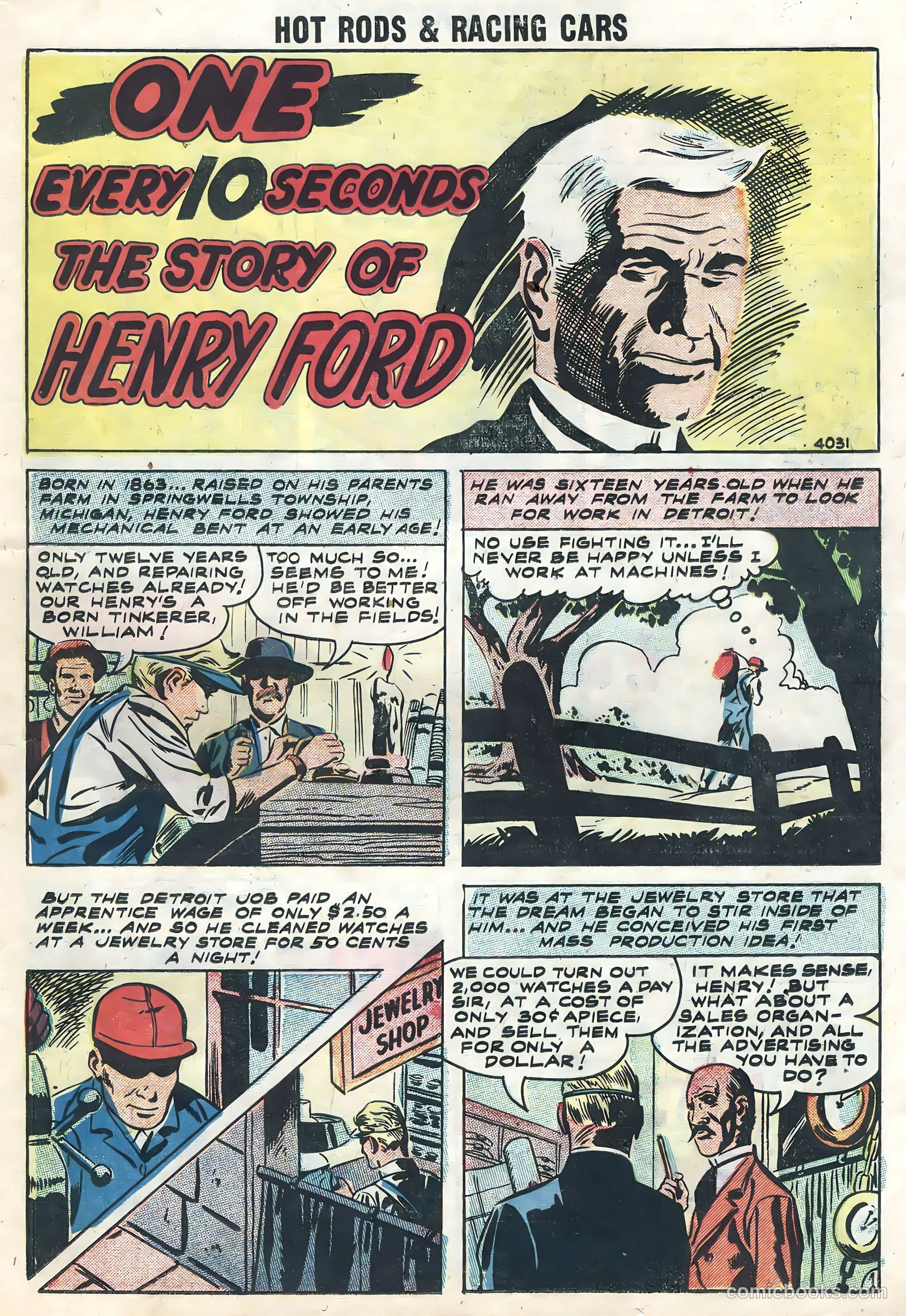 Hot Rods and Racing Cars #37 (1958) — page 23 of 36