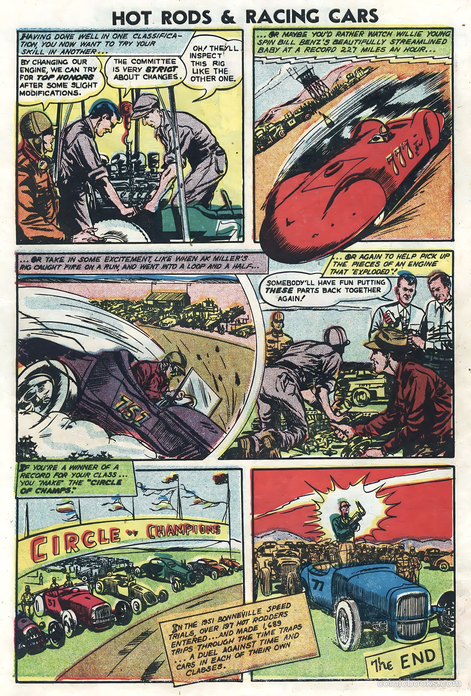 Hot Rods and Racing Cars #4 (1952) — page 6 of 36