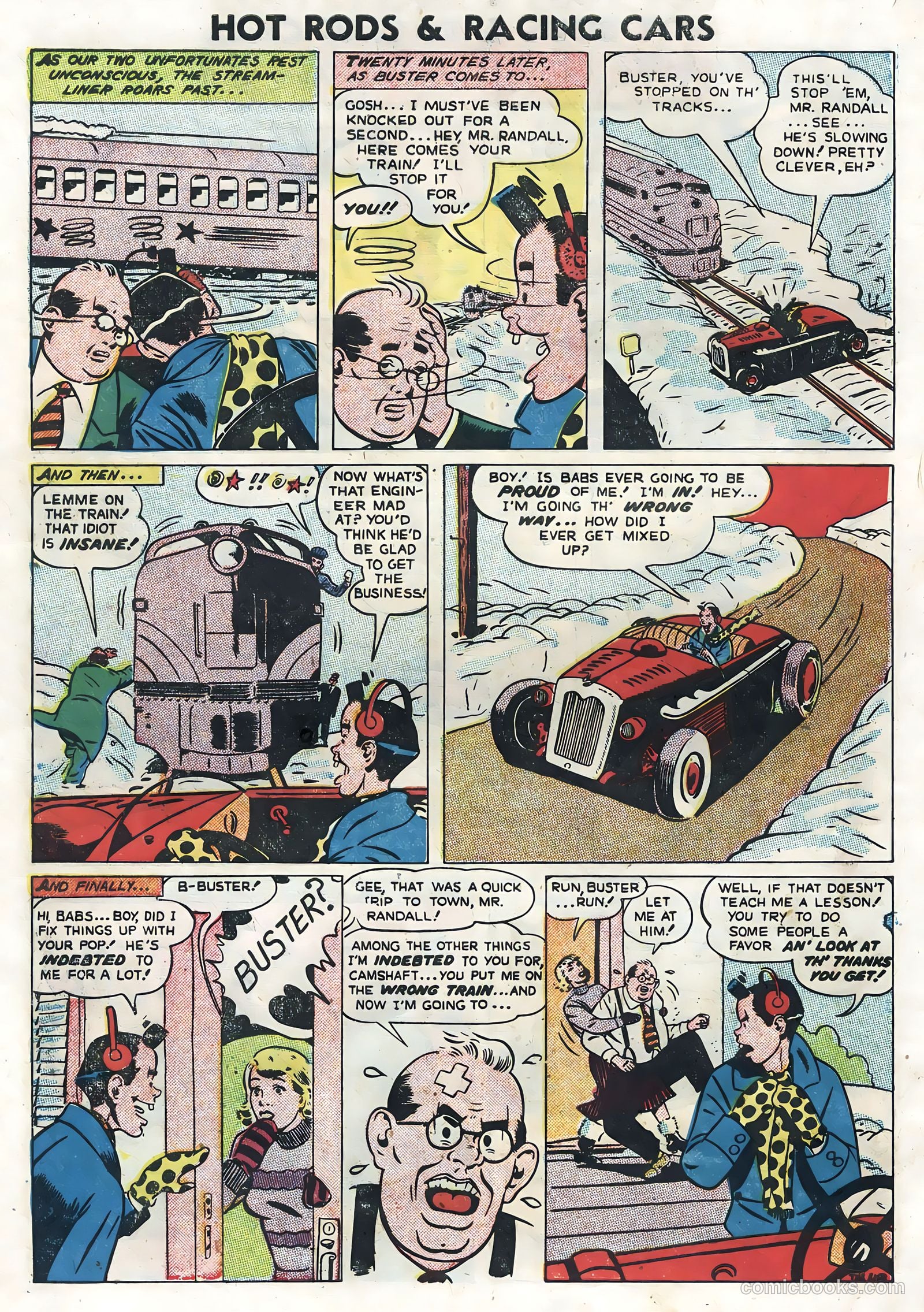 Hot Rods and Racing Cars #4 (1952) — page 10 of 36