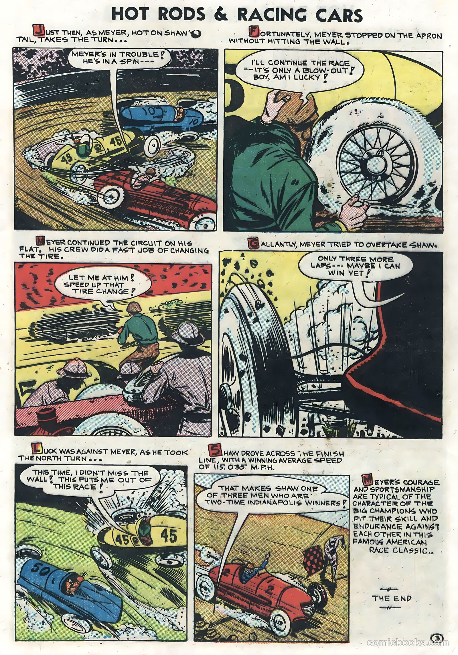 Hot Rods and Racing Cars #4 (1952) — page 13 of 36