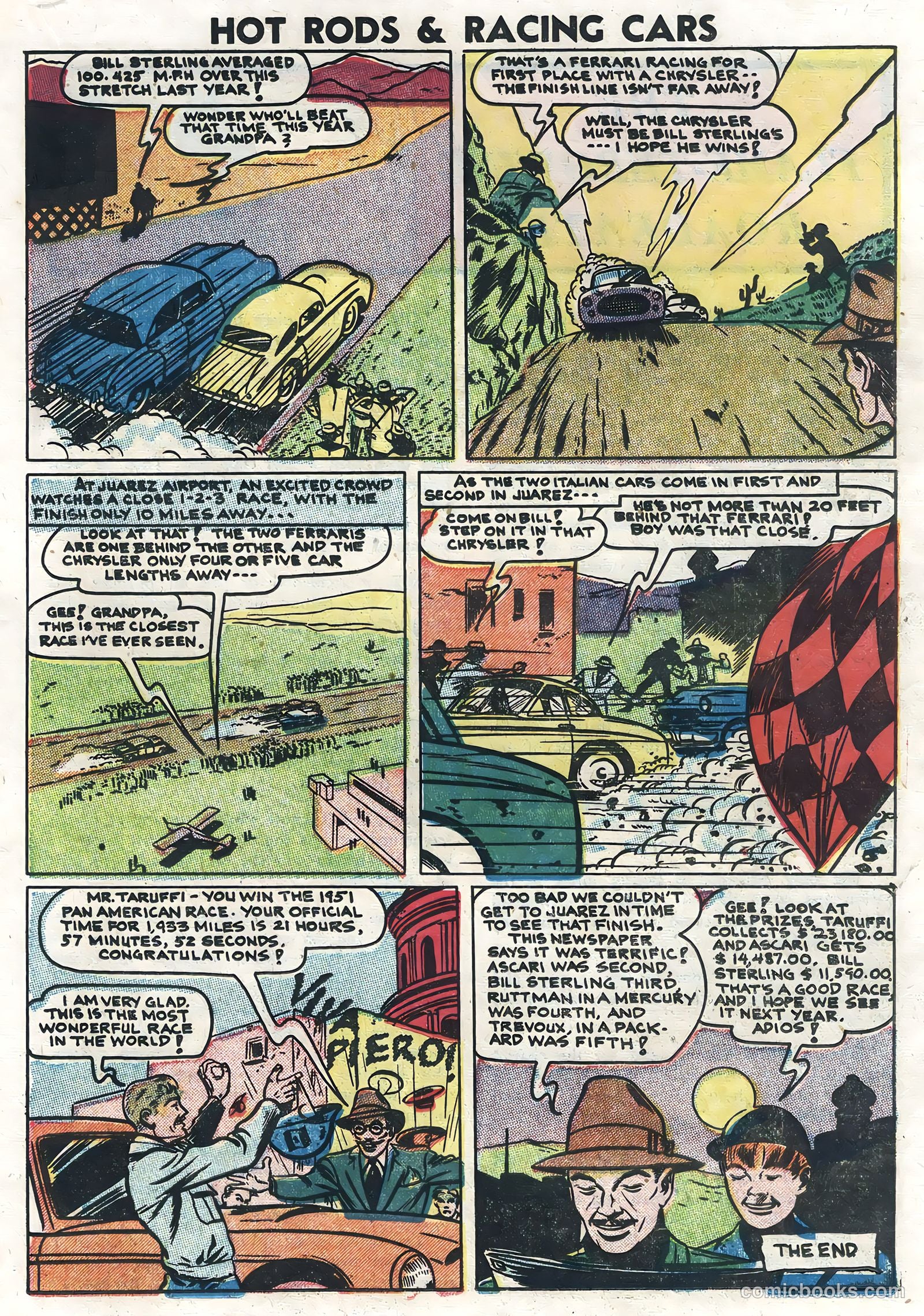 Hot Rods and Racing Cars #4 (1952) — page 19 of 36