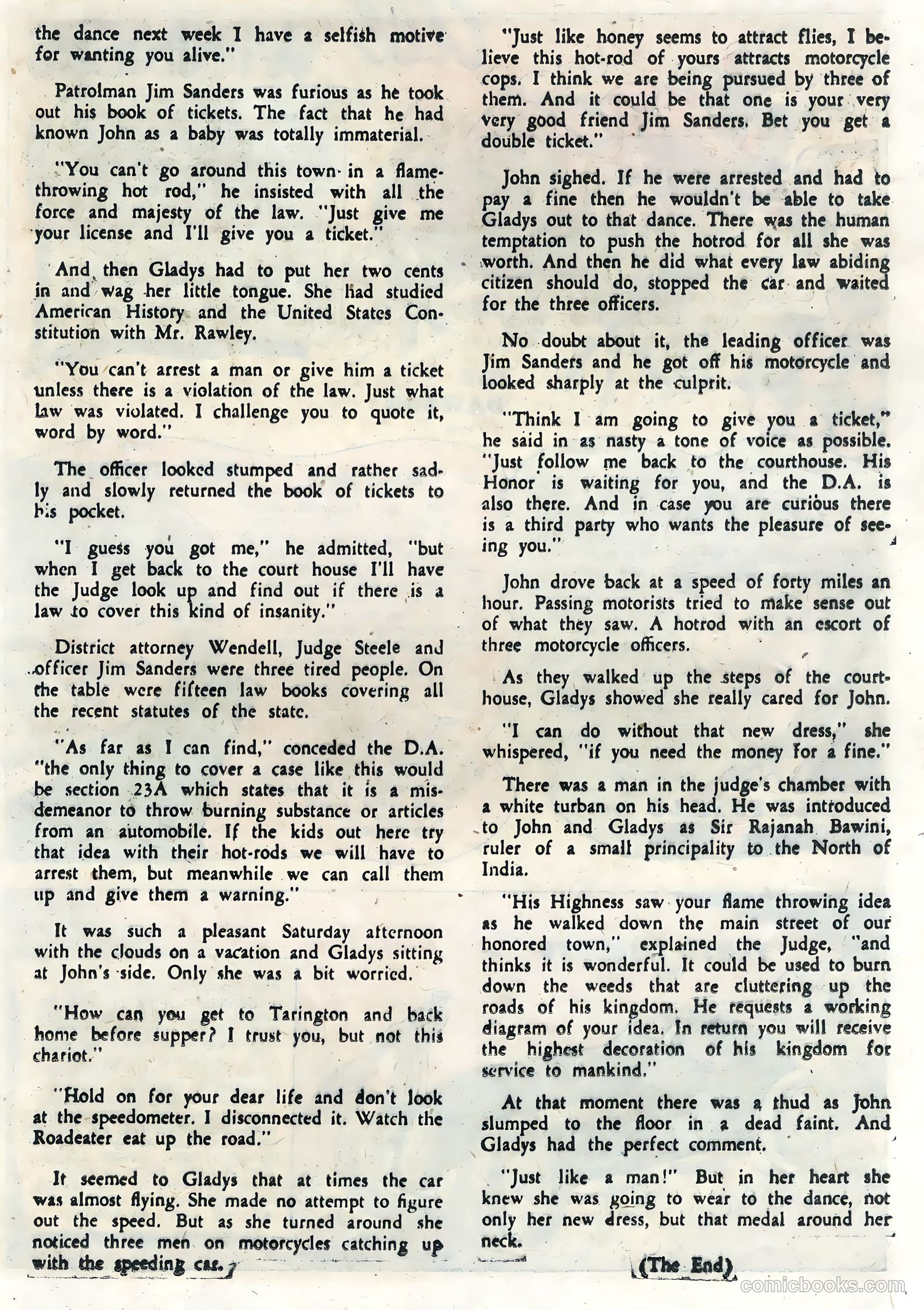 Hot Rods and Racing Cars #4 (1952) — page 21 of 36