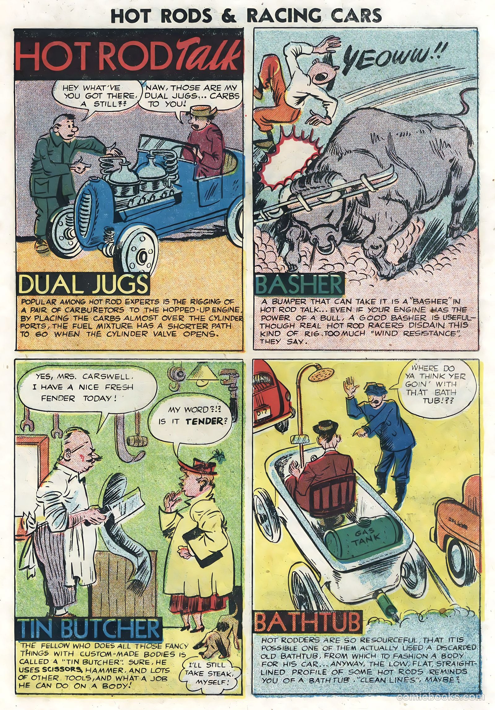 Hot Rods and Racing Cars #4 (1952) — page 23 of 36
