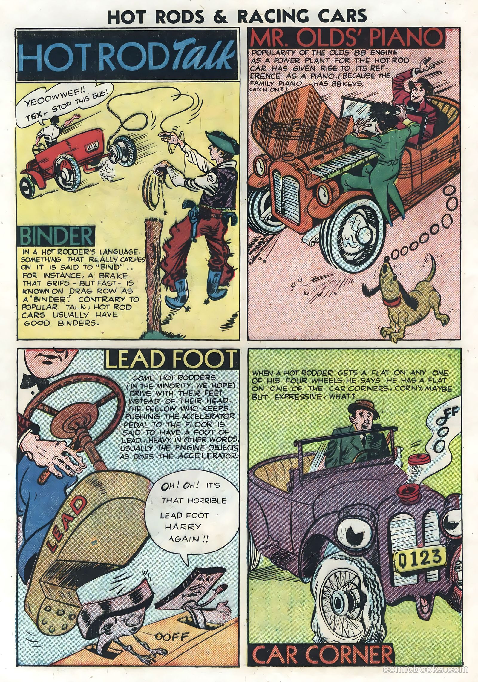 Hot Rods and Racing Cars #4 (1952) — page 24 of 36