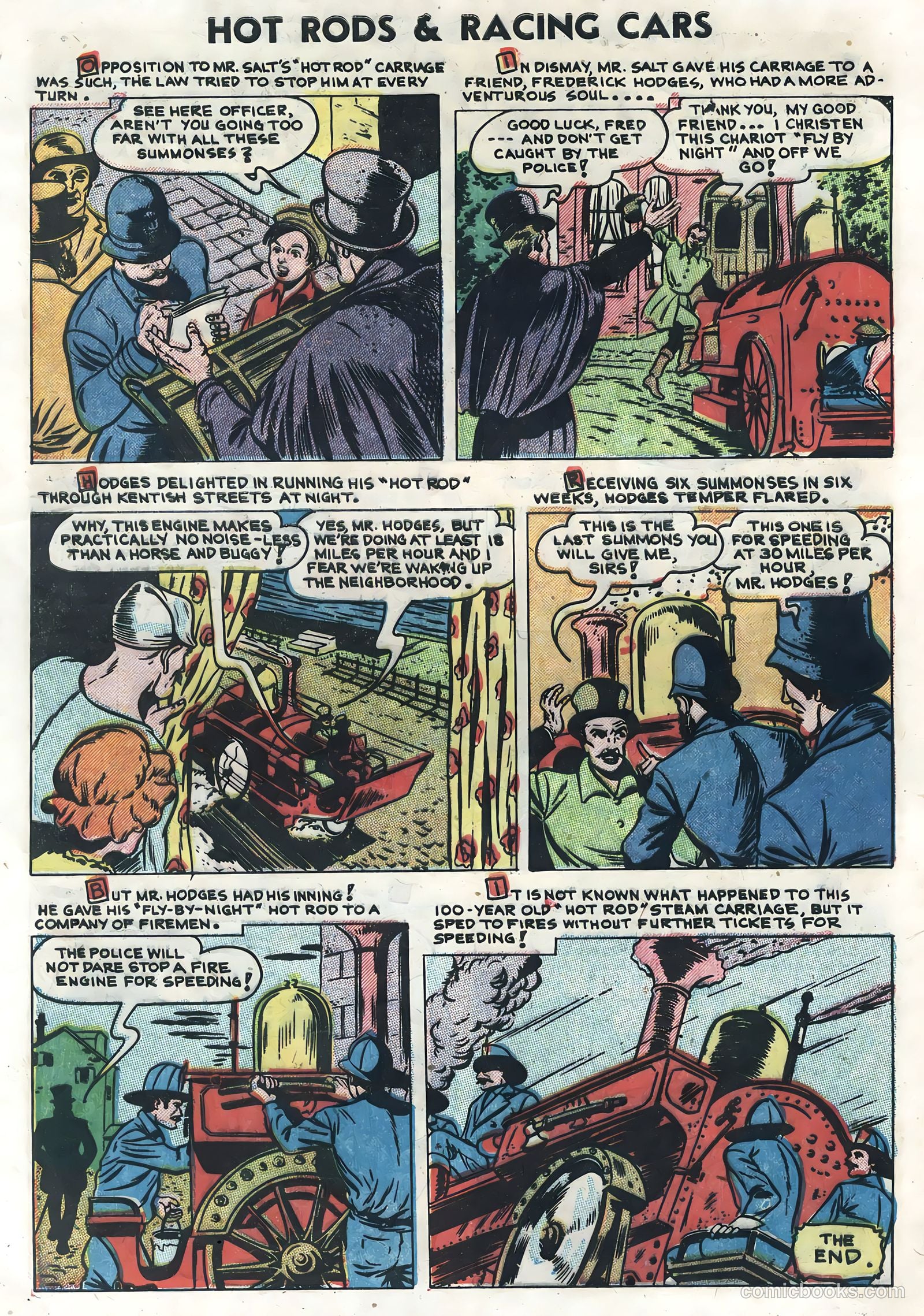 Hot Rods and Racing Cars #4 (1952) — page 28 of 36