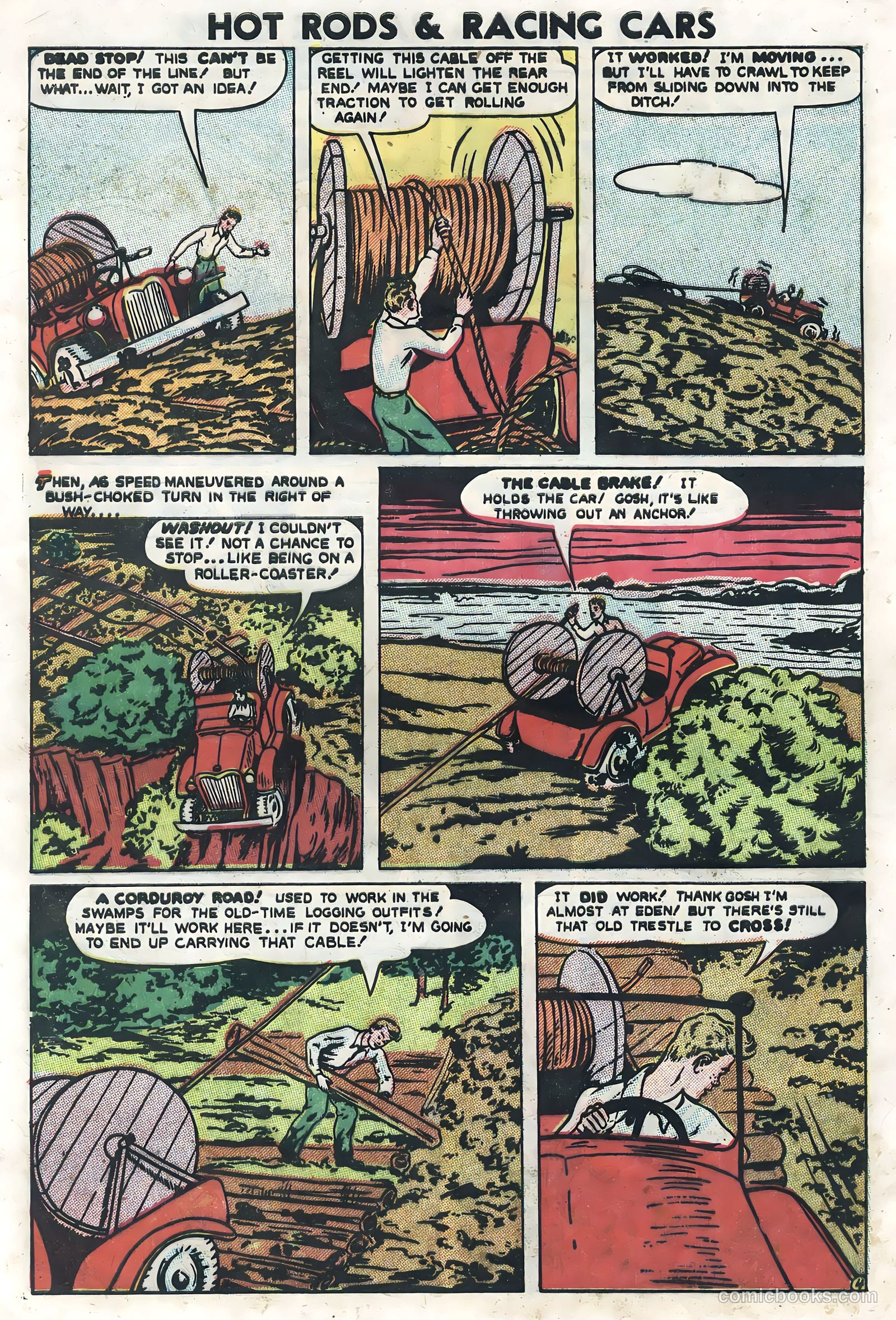 Hot Rods and Racing Cars #4 (1952) — page 32 of 36