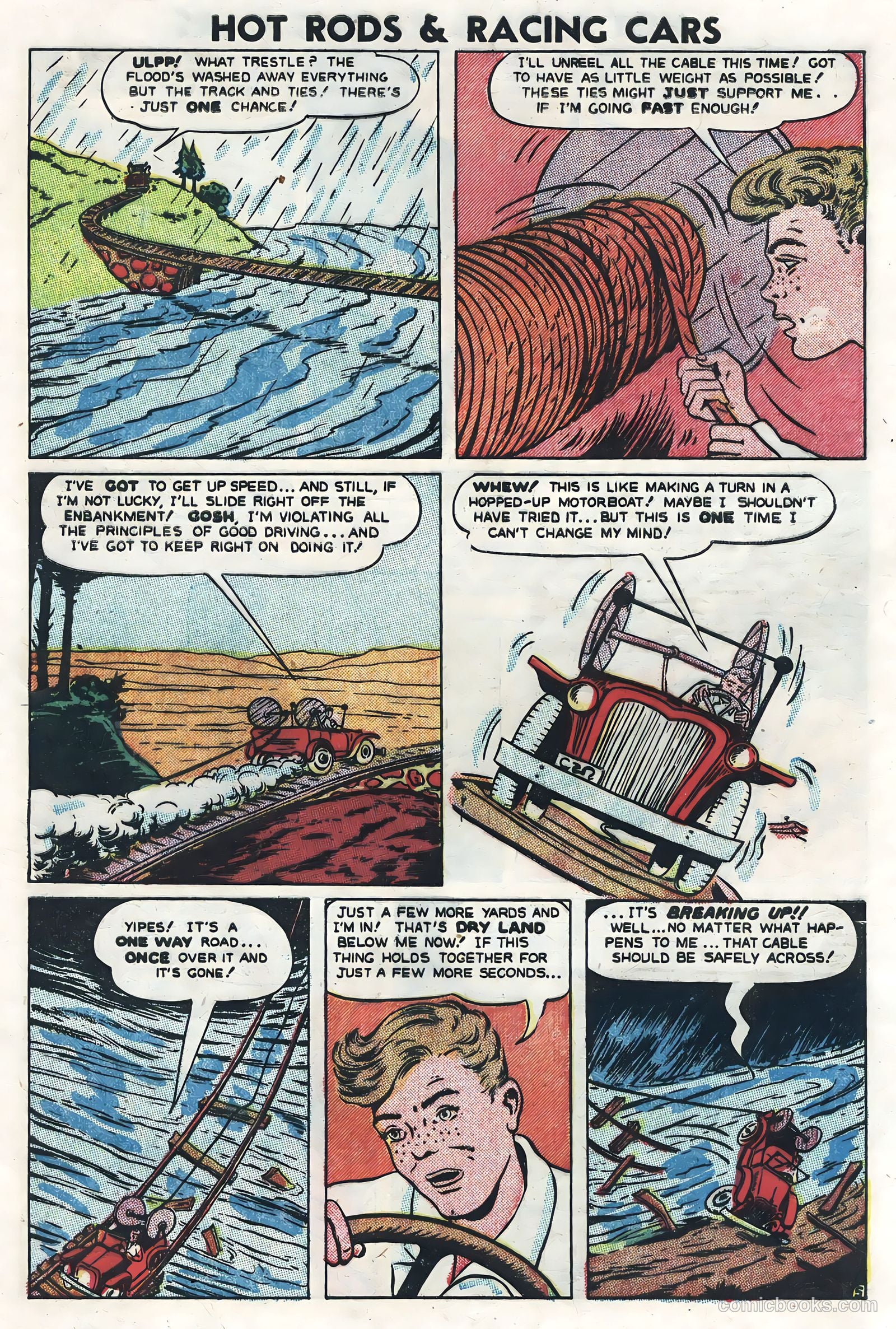 Hot Rods and Racing Cars #4 (1952) — page 33 of 36