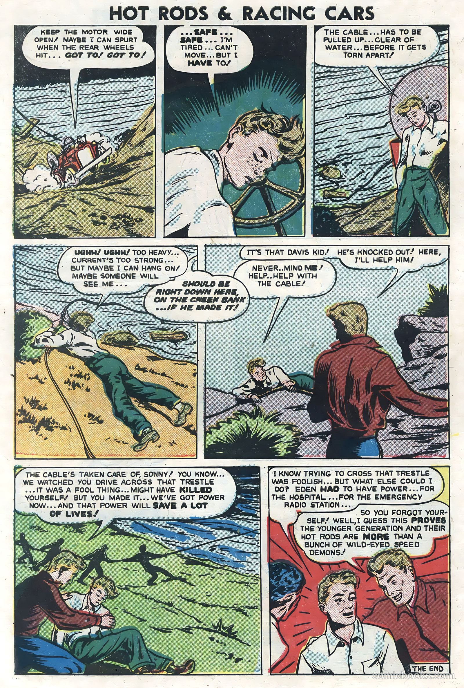 Hot Rods and Racing Cars #4 (1952) — page 34 of 36
