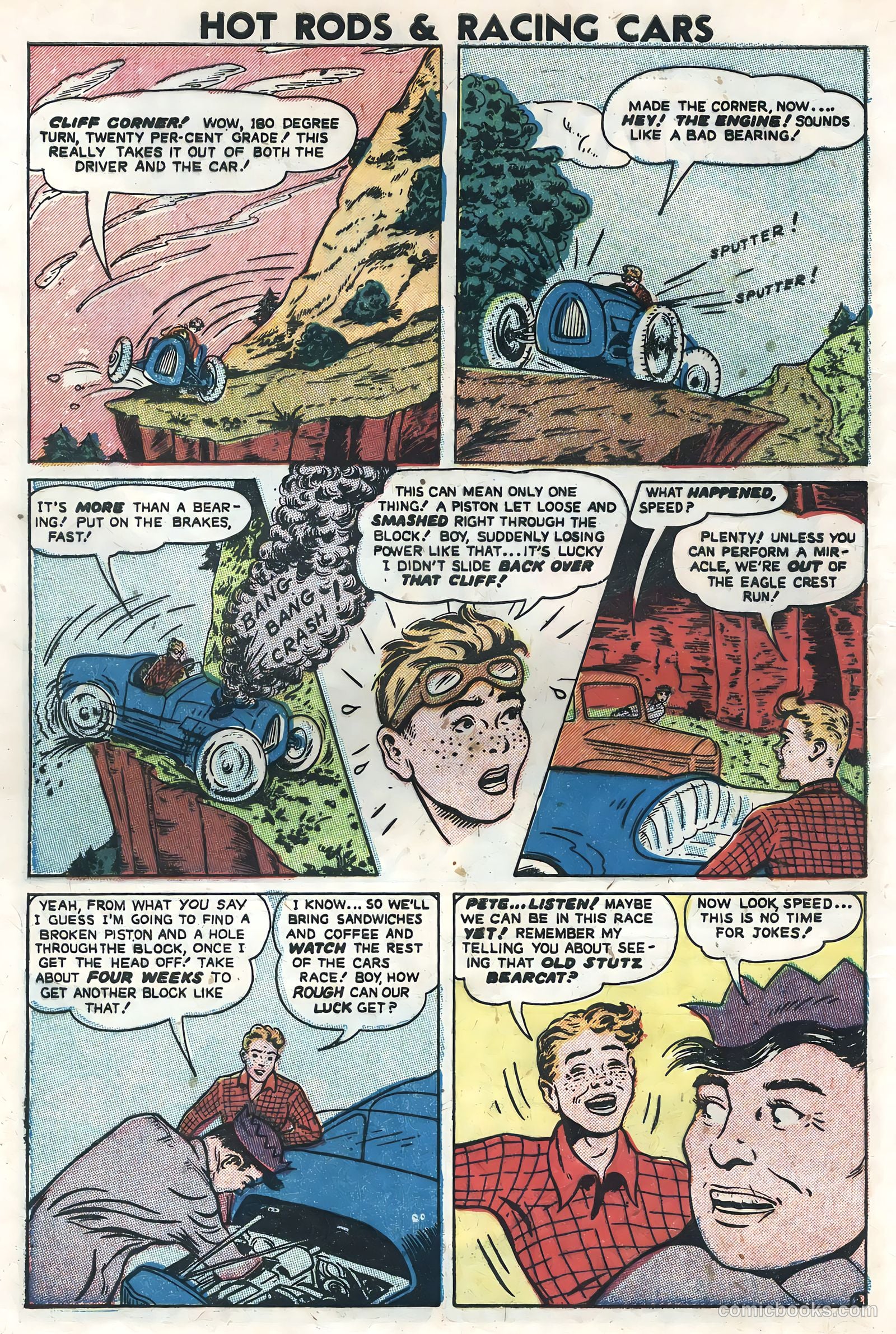 Hot Rods and Racing Cars #5 (1952) — page 4 of 36