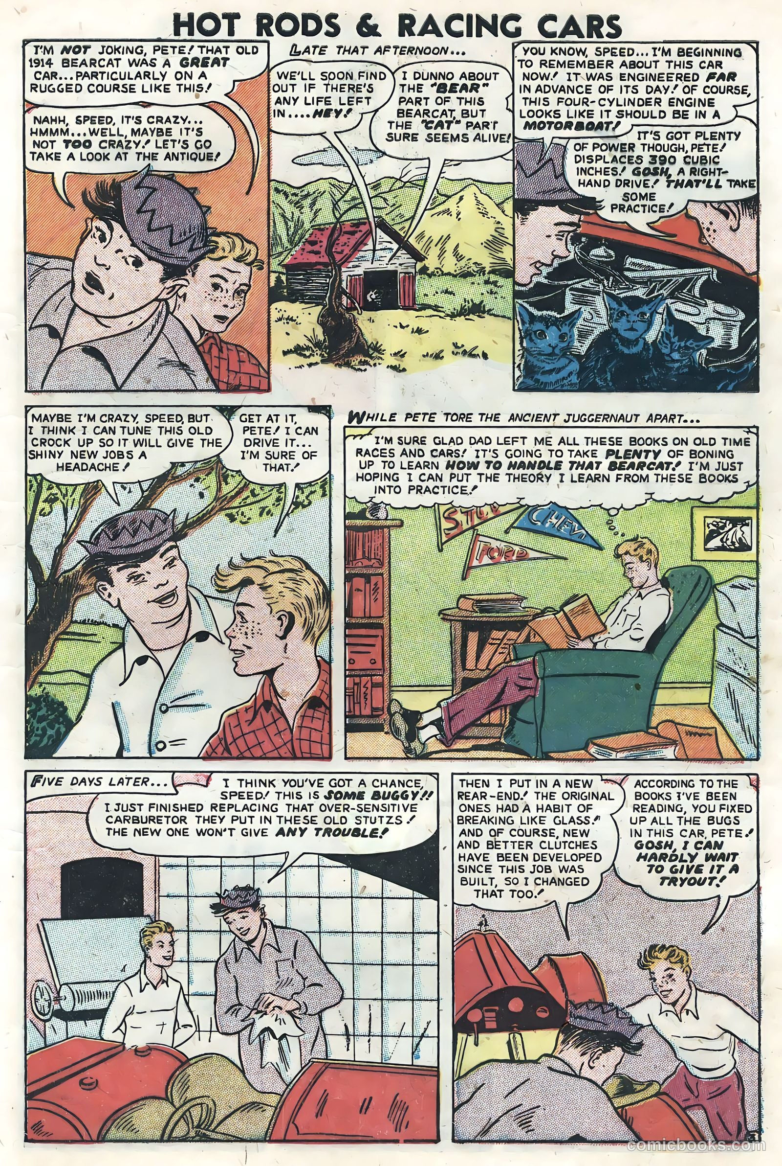 Hot Rods and Racing Cars #5 (1952) — page 5 of 36