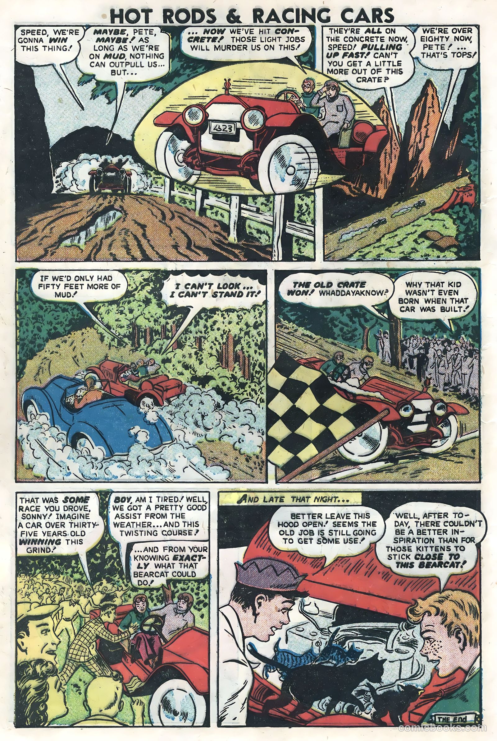 Hot Rods and Racing Cars #5 (1952) — page 8 of 36