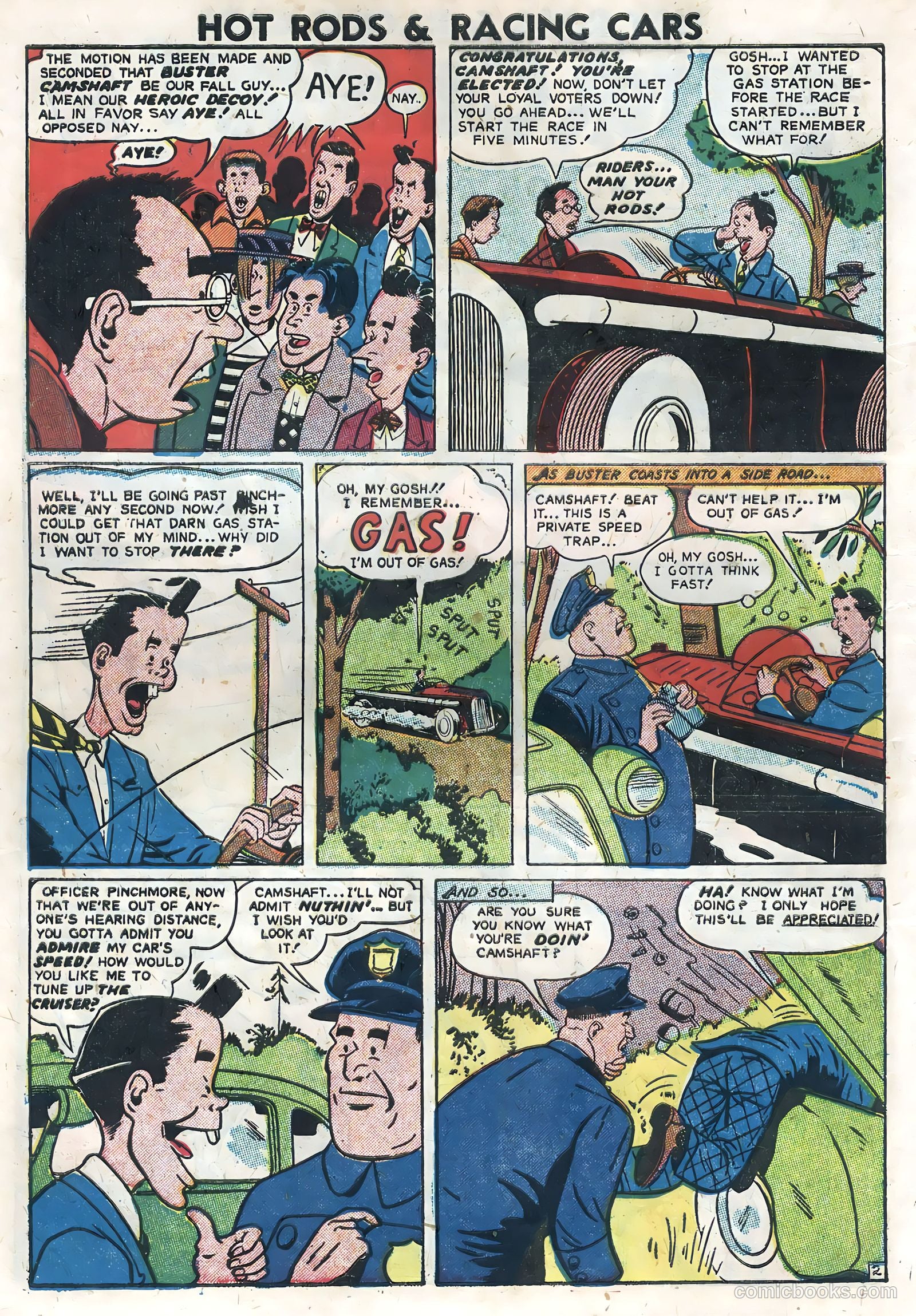 Hot Rods and Racing Cars #5 (1952) — page 10 of 36