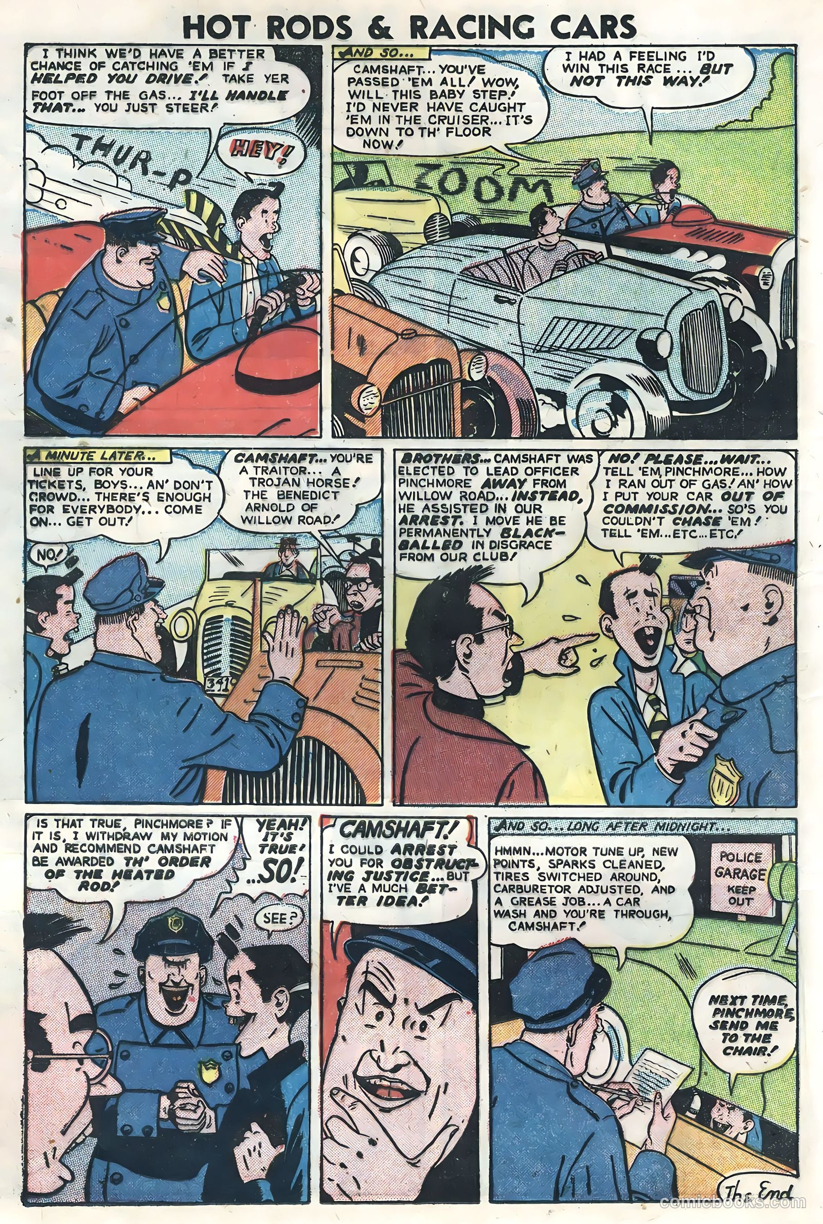 Hot Rods and Racing Cars #5 (1952) — page 12 of 36