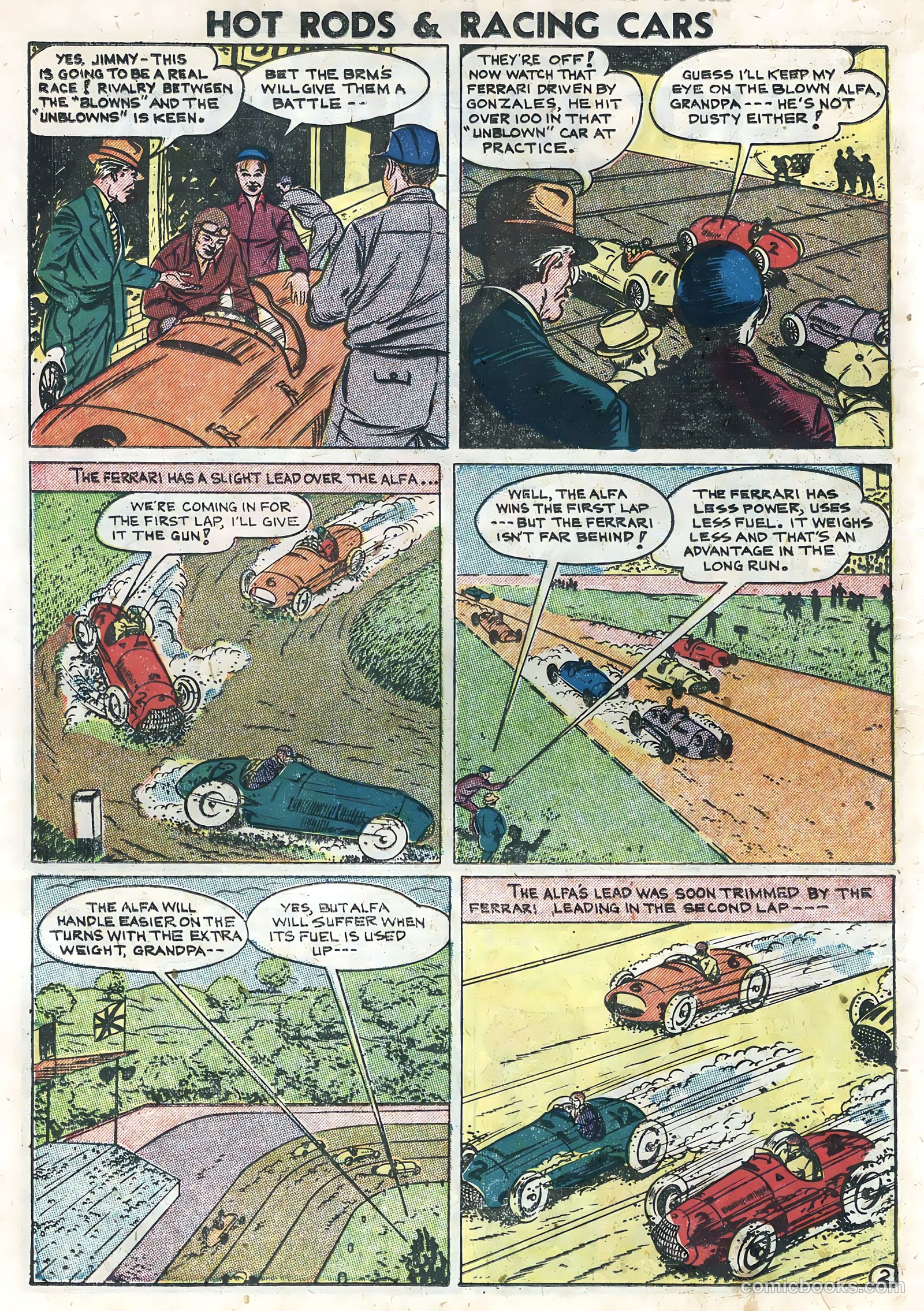 Hot Rods and Racing Cars #5 (1952) — page 14 of 36