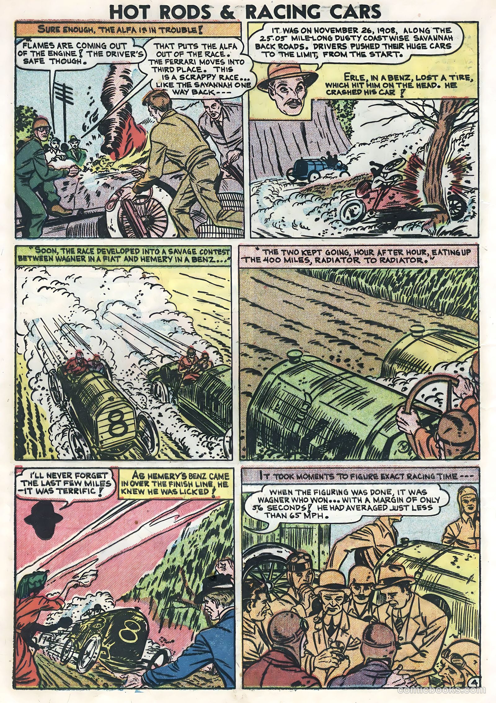 Hot Rods and Racing Cars #5 (1952) — page 16 of 36