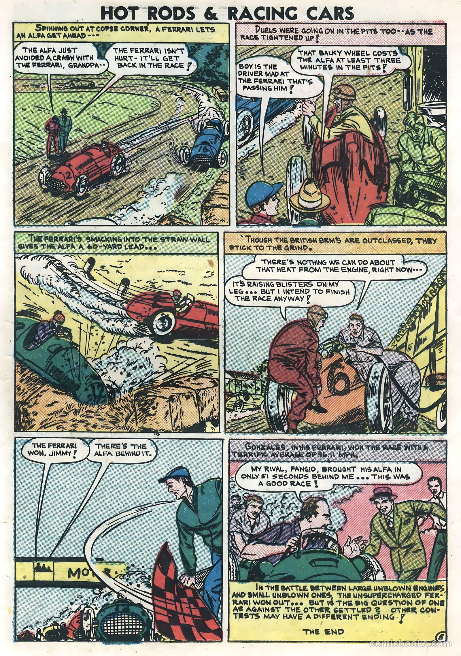 Hot Rods and Racing Cars #5 (1952) — page 17 of 36