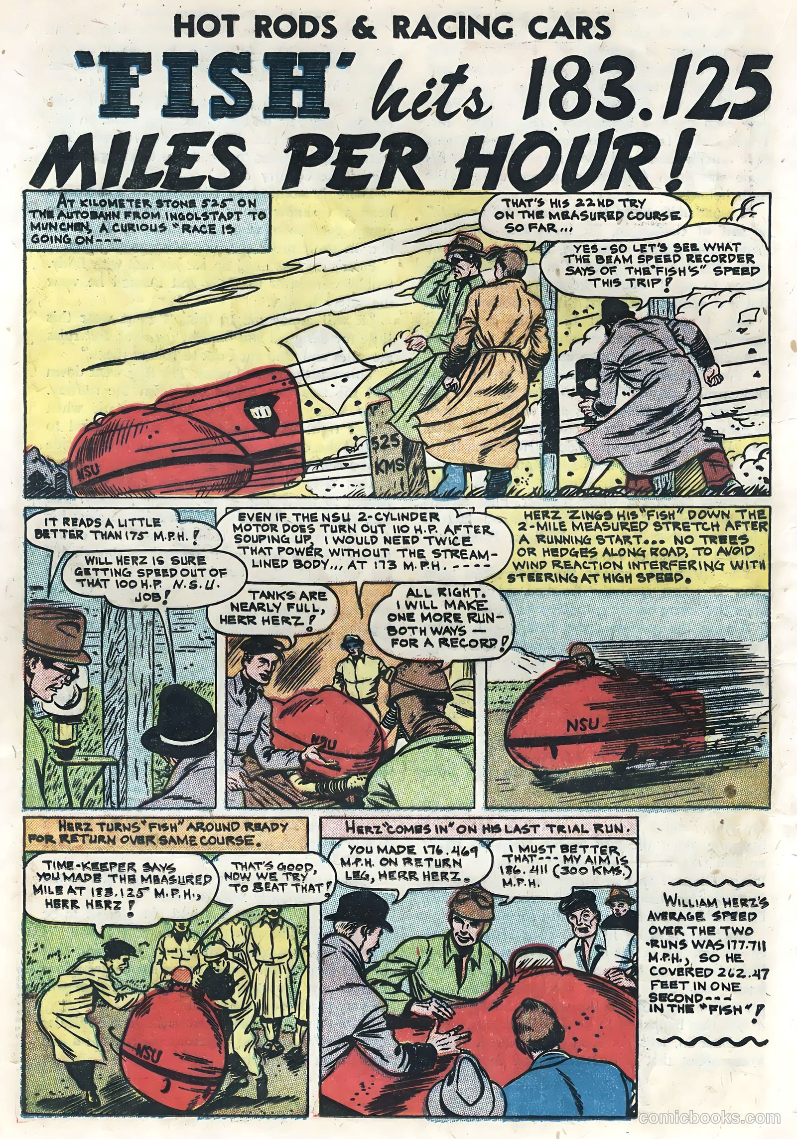 Hot Rods and Racing Cars #5 (1952) — page 20 of 36