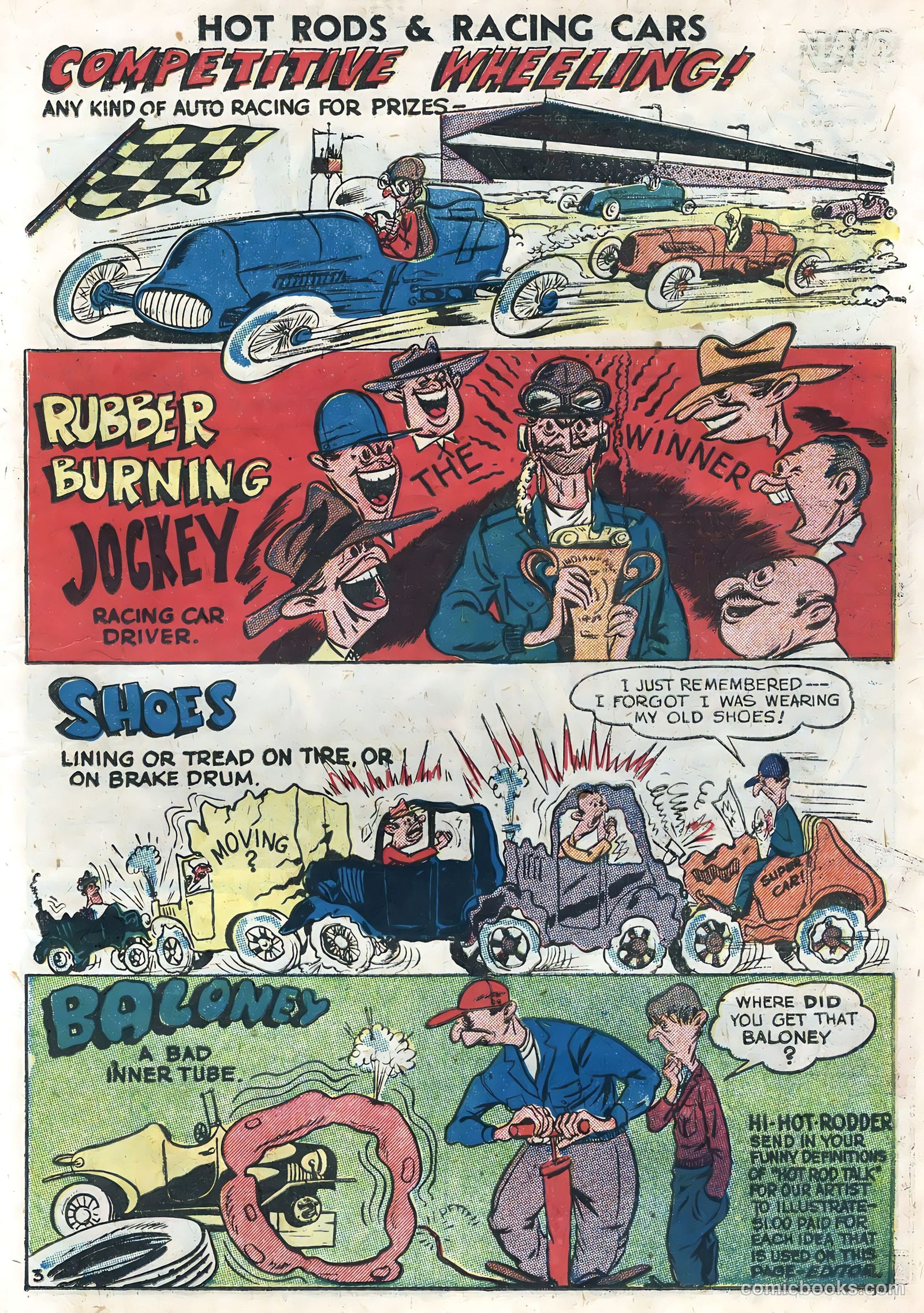 Hot Rods and Racing Cars #5 (1952) — page 23 of 36
