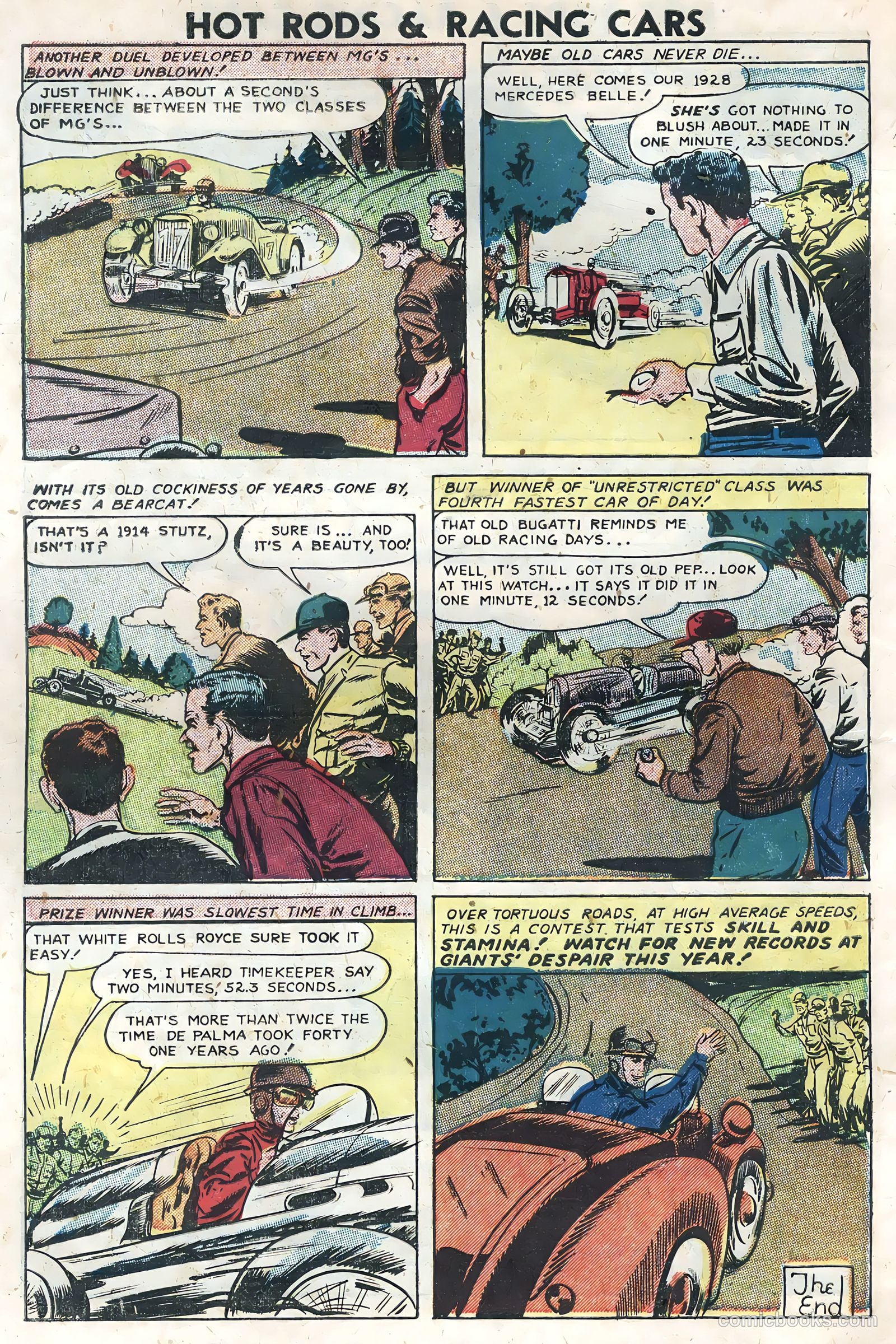 Hot Rods and Racing Cars #5 (1952) — page 34 of 36