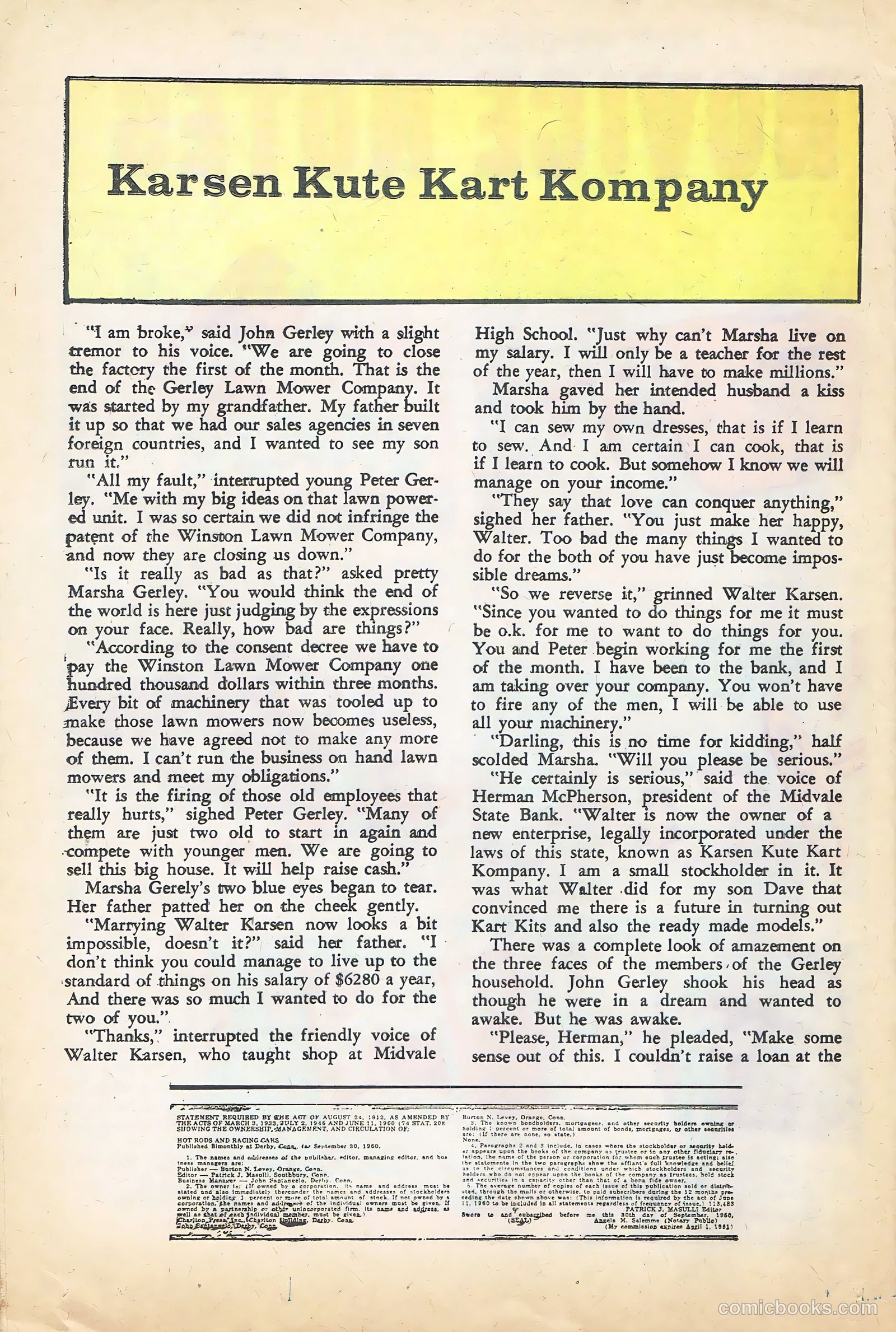 Hot Rods and Racing Cars #51 (1961) — page 20 of 36