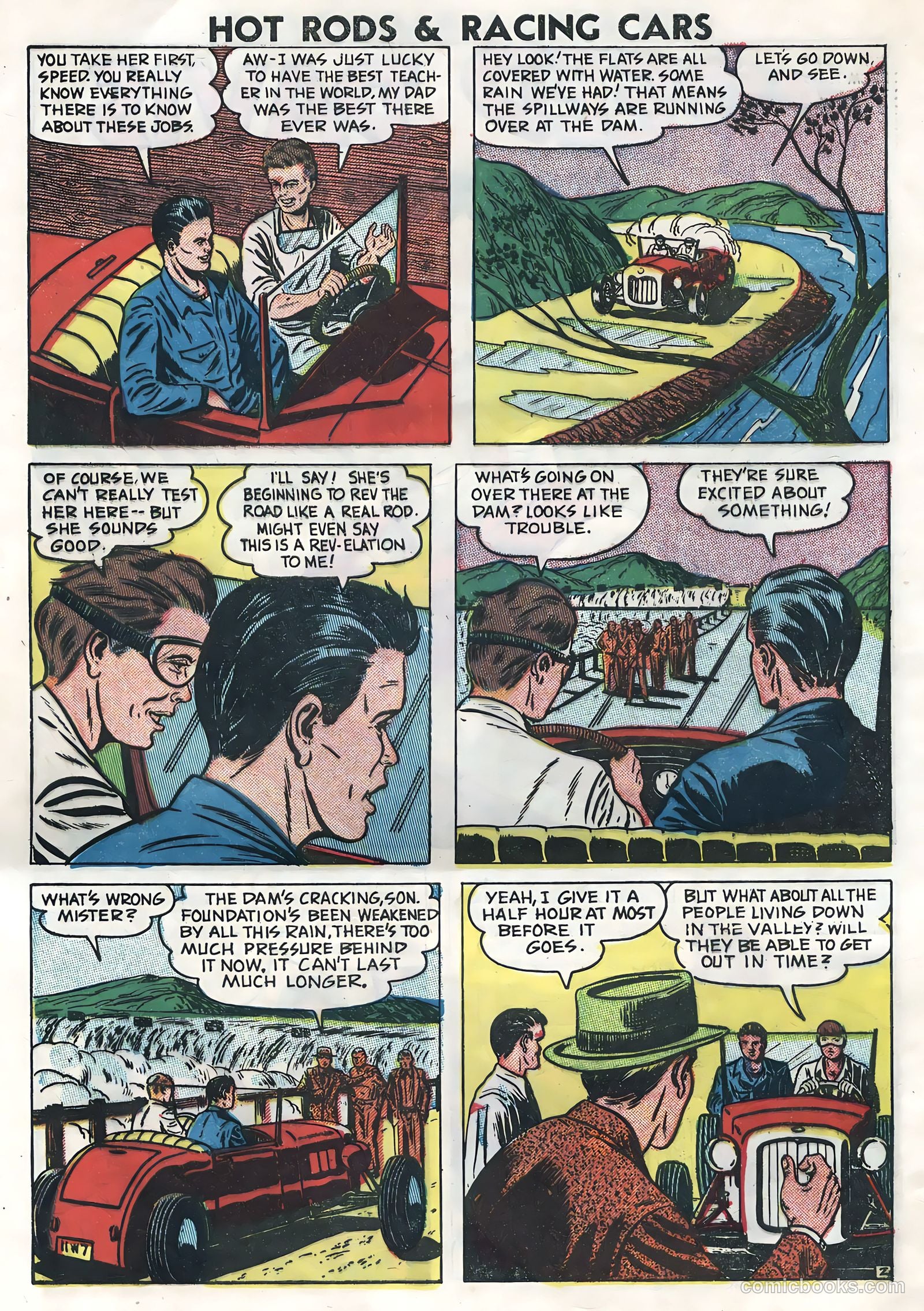 Hot Rods and Racing Cars #6 (1952) — page 4 of 36