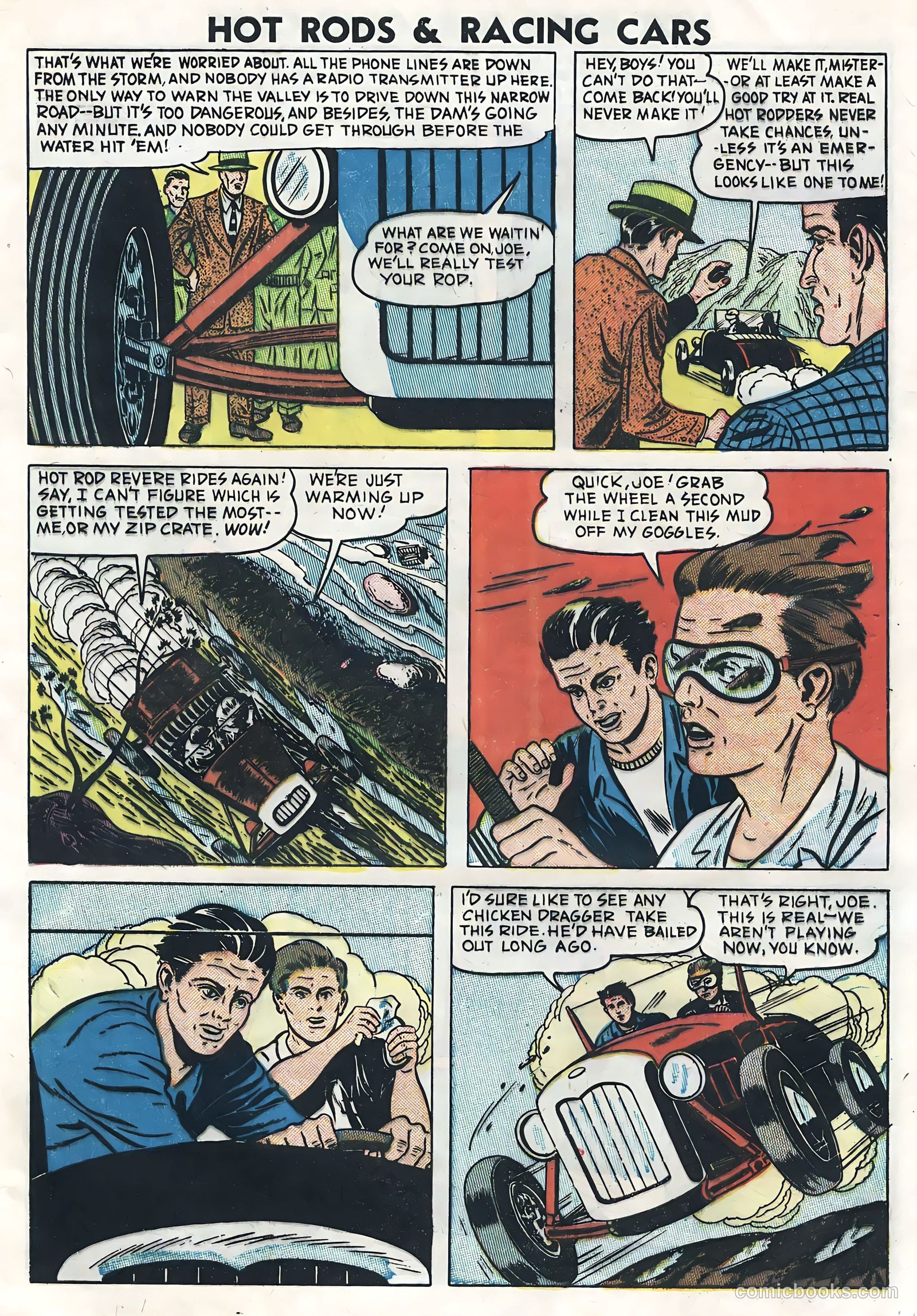 Hot Rods and Racing Cars #6 (1952) — page 5 of 36