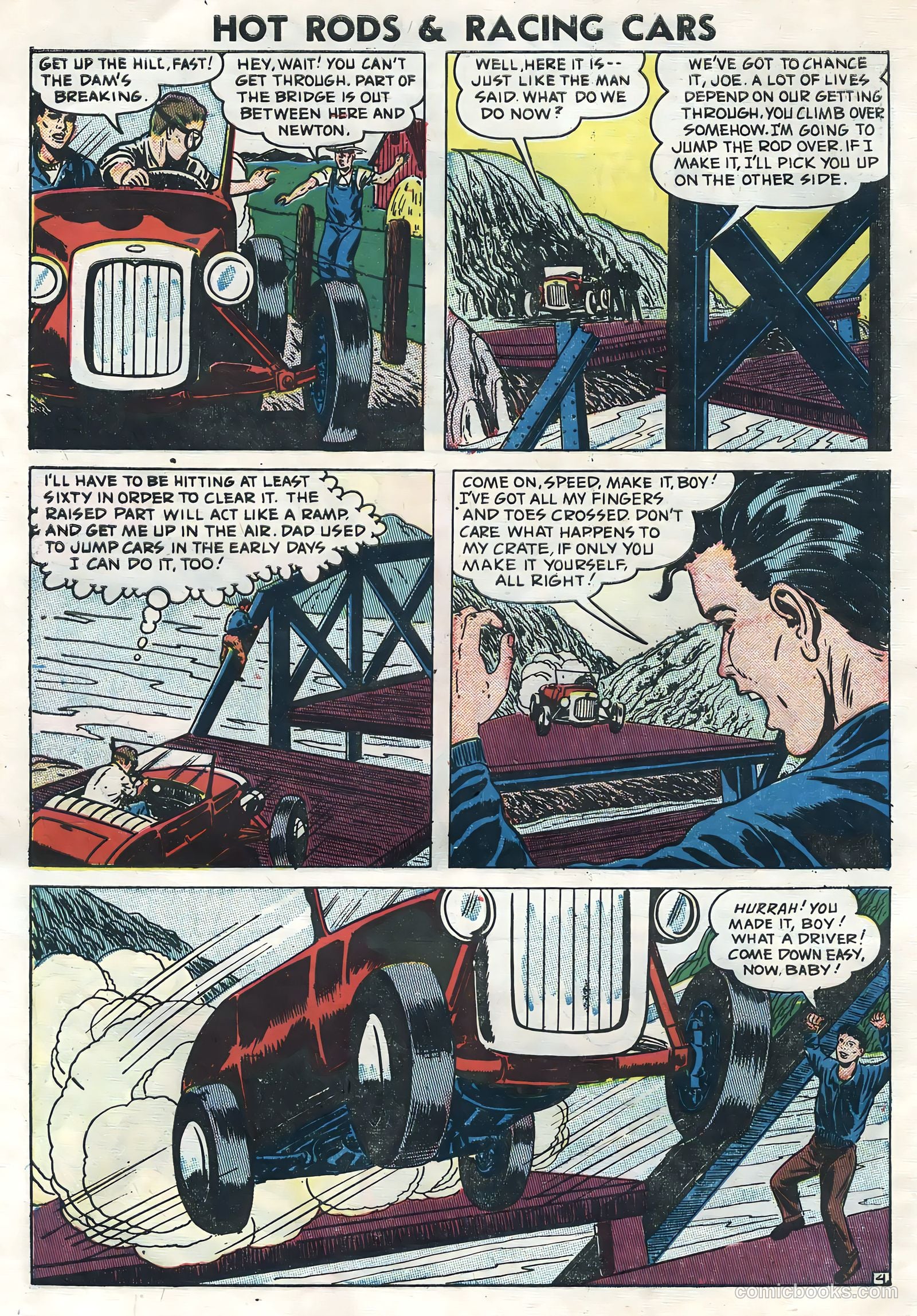 Hot Rods and Racing Cars #6 (1952) — page 6 of 36